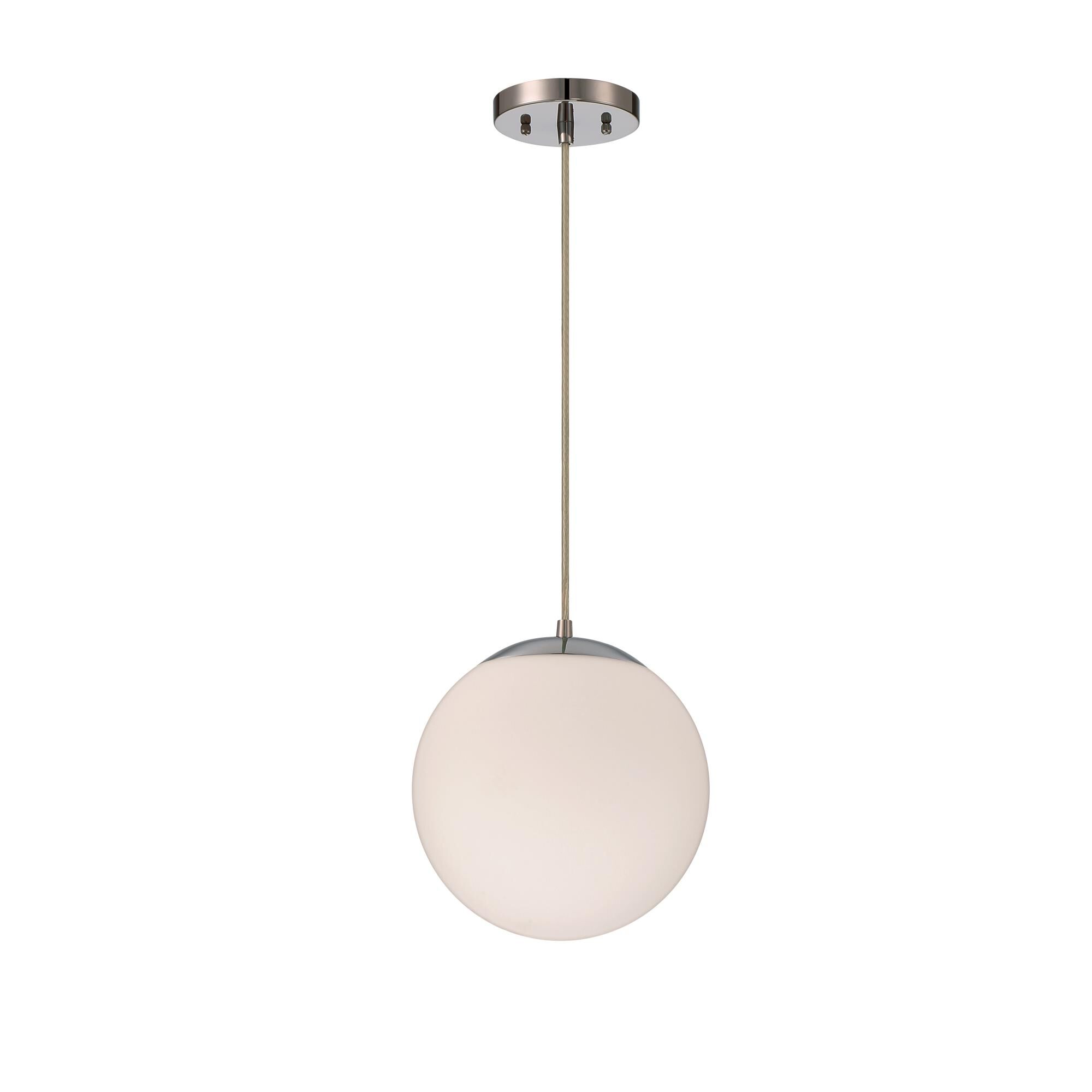 Shown in Chrome finish and Frostwhite glass