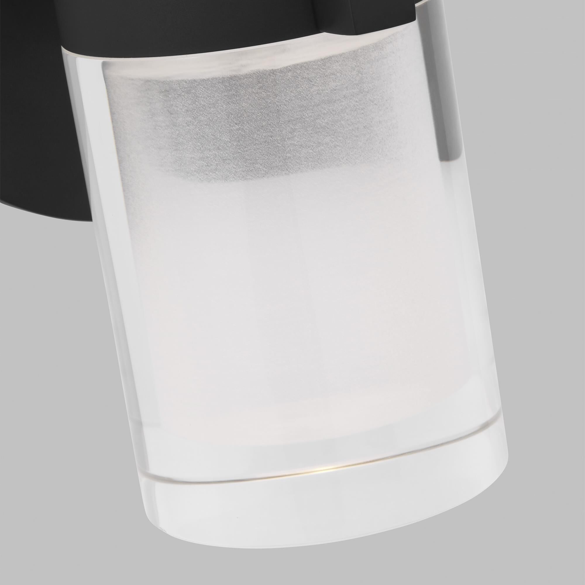 Shown in Nightshade Black finish and Crystal glass