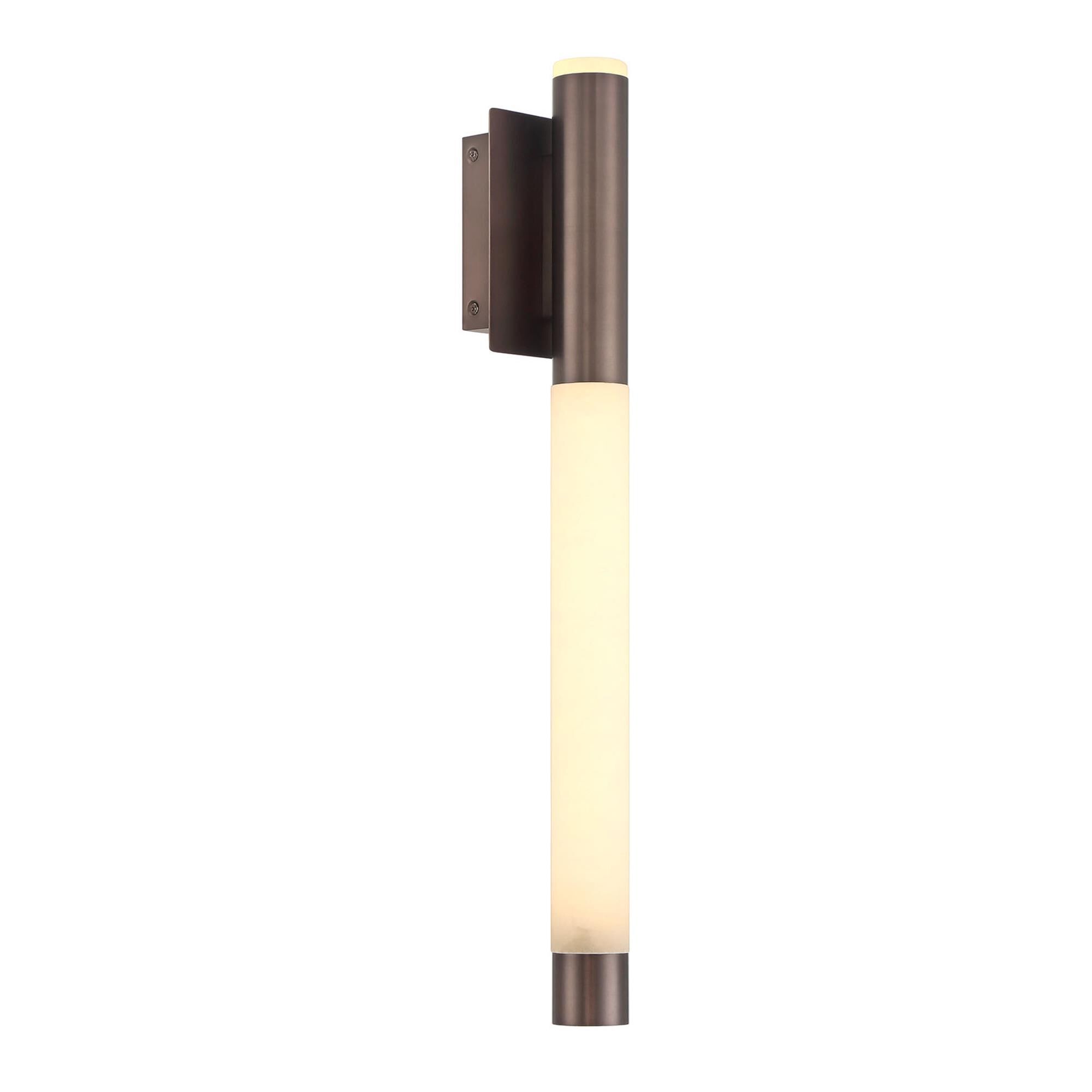 Shown in Harlow Bronze finish and Alabaster glass