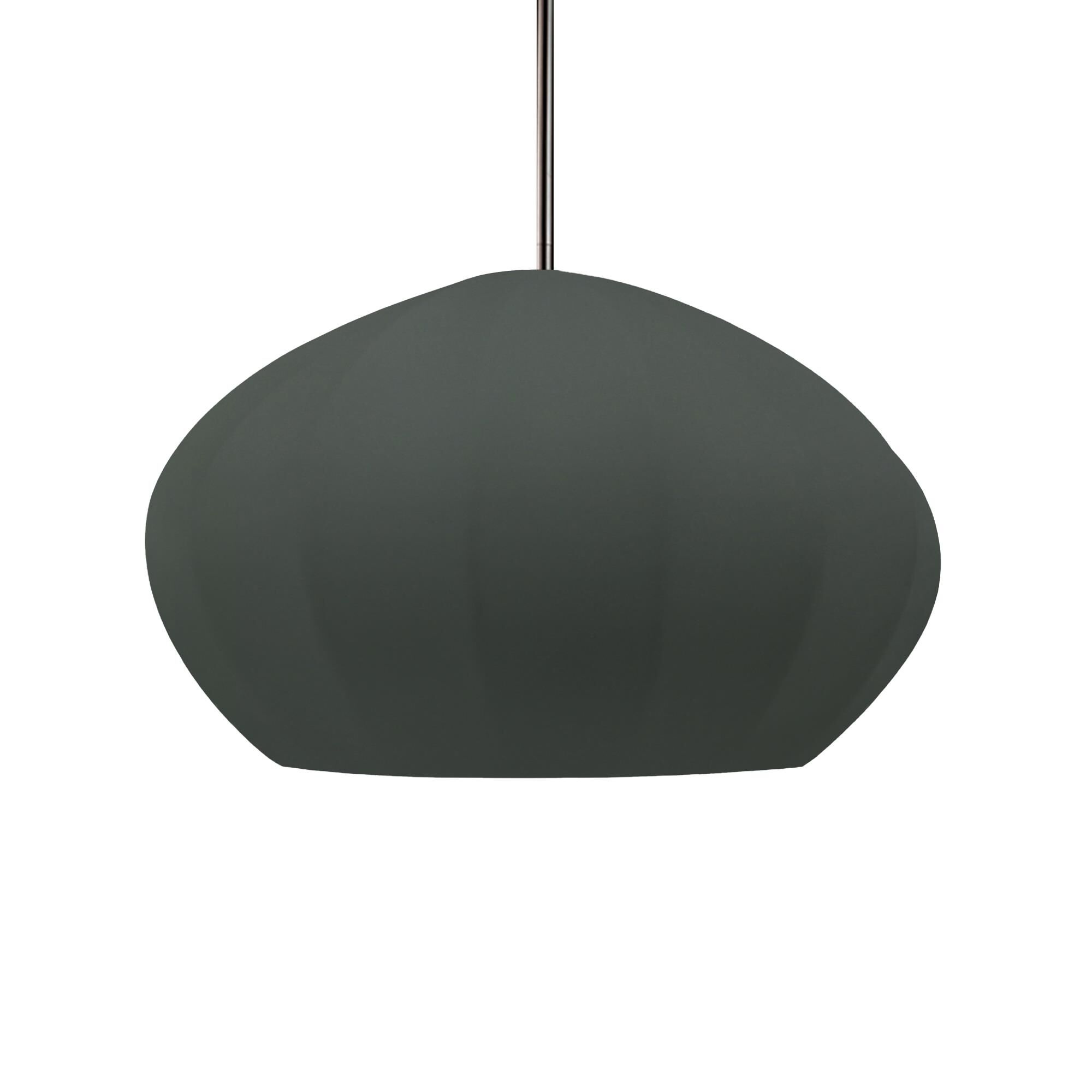 Shown in Brushed Nickel finish and Pewter Green shade