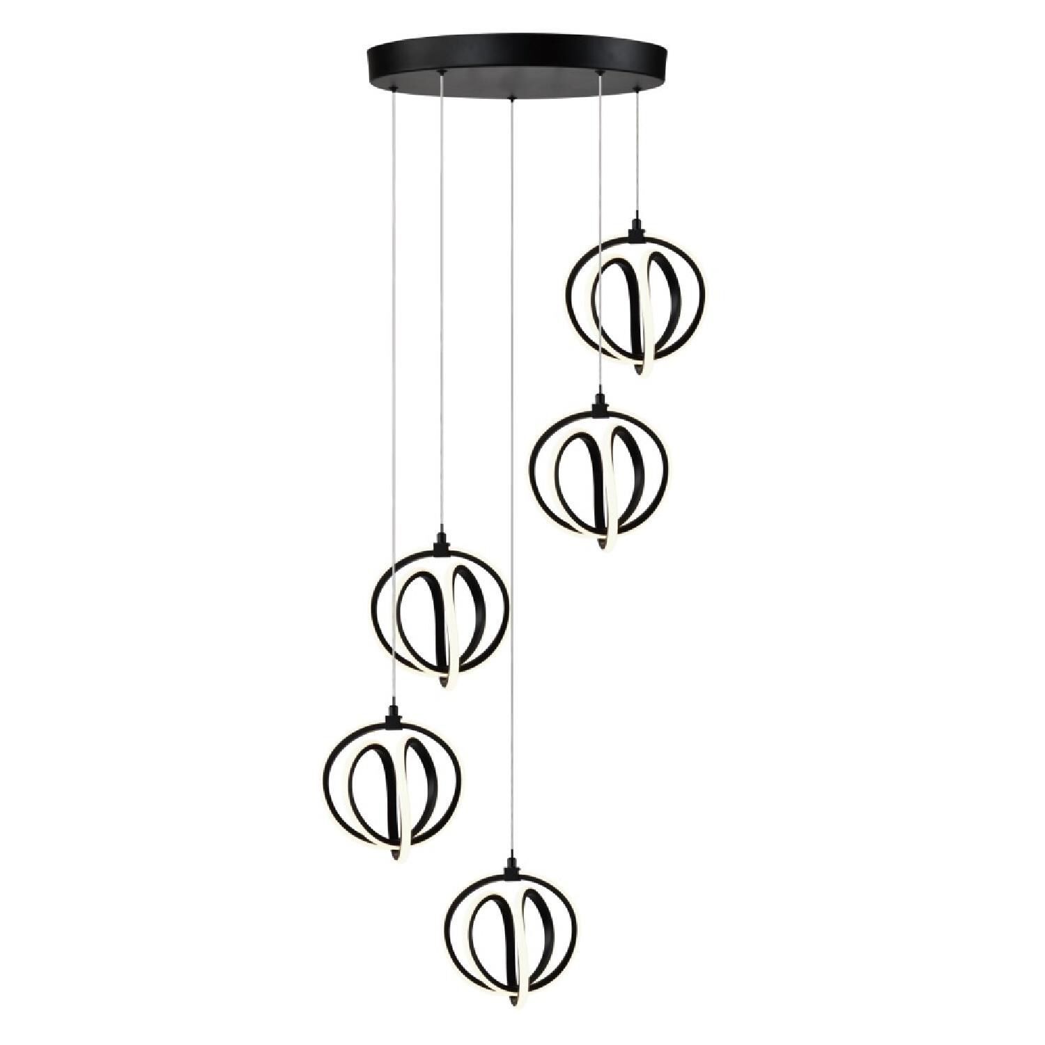 Rose 20 Inch Multi Light Pendant by Artcraft