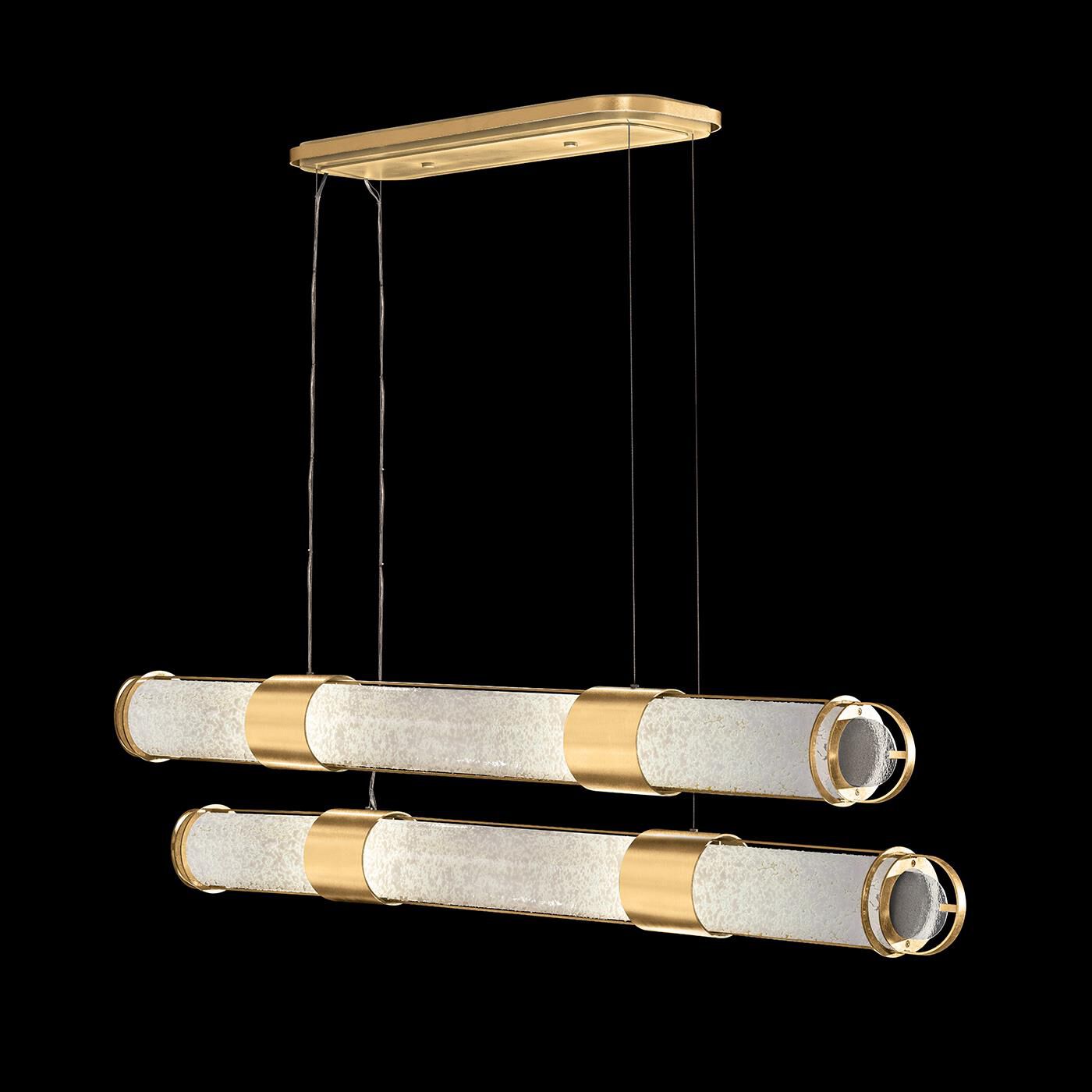 Bond Linear Suspension Light by Fine Art Handcrafted Lighting