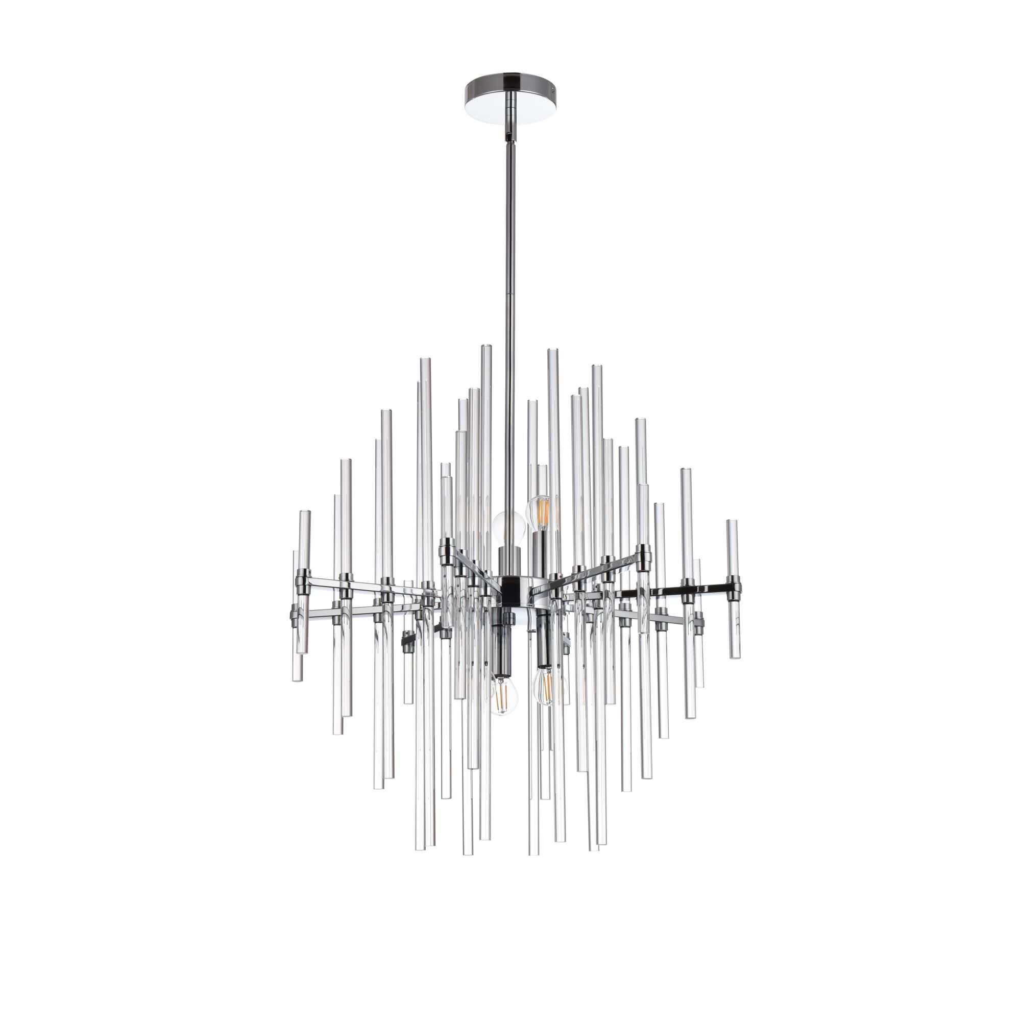 Sienna 23 Inch 6 Light Chandelier by Elegant Lighting