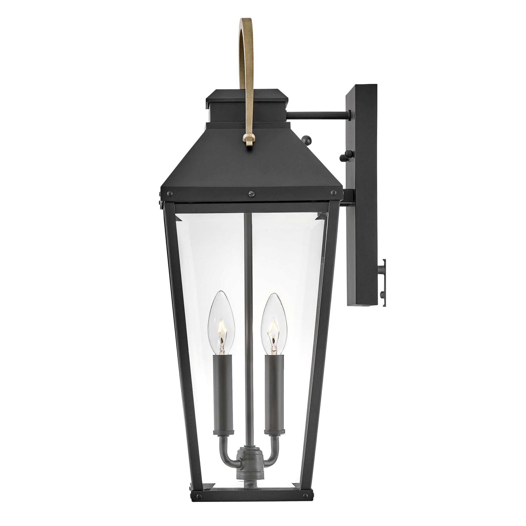 Shown in Black with Burnished Bronze Accents finish and Clear Beveled glass