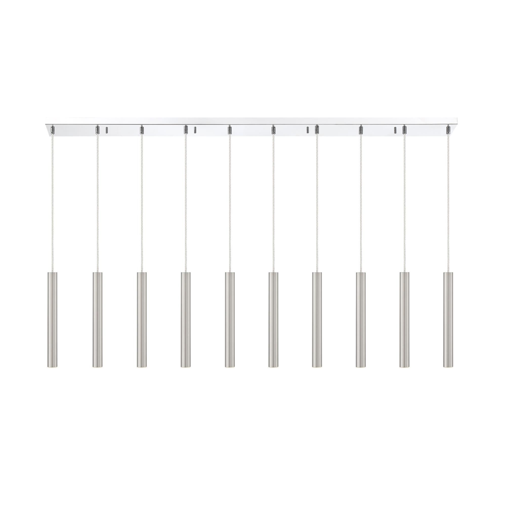 Forest 56 Inch 10 Light LED Linear Suspension Light by Z-Lite - Clearance