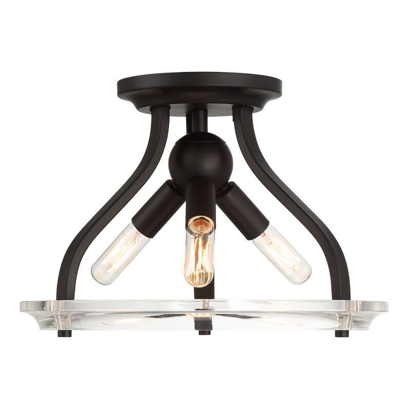 13 Inch Semi Flush Mount by Meridian Lighting