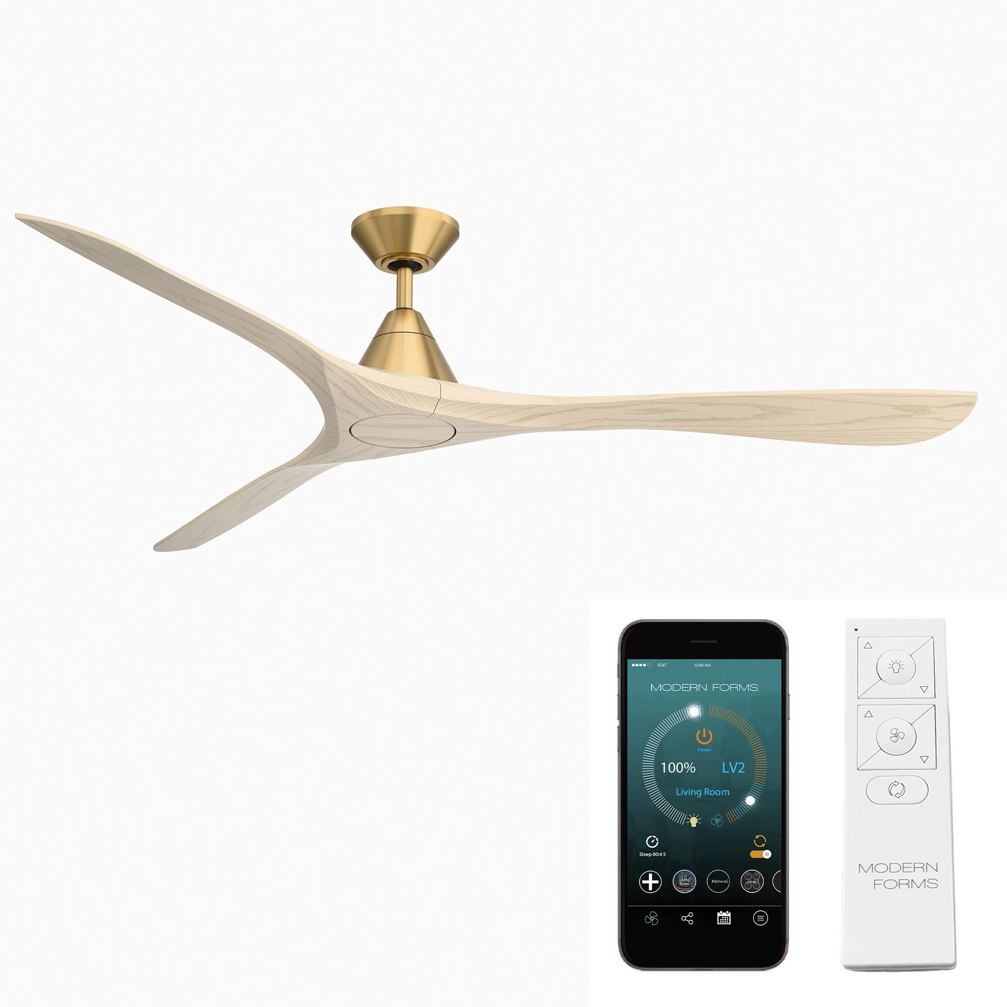 Carve 72 Inch Ceiling Fan with Light Kit by Modern Forms