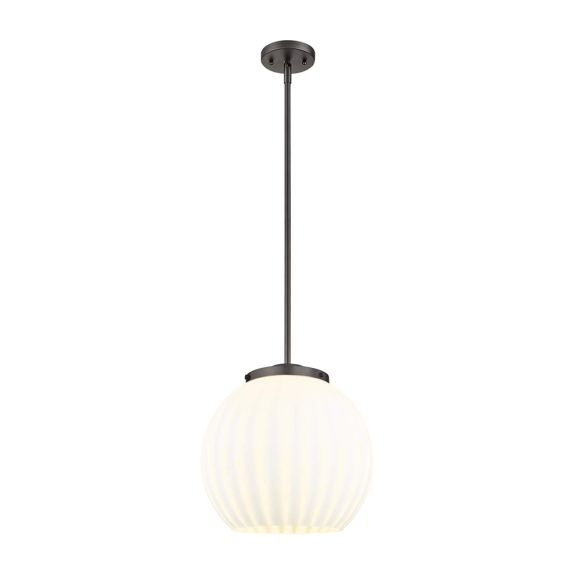 Bruno Marashlian White Venetian 14 Inch Large Pendant by Innovations Lighting