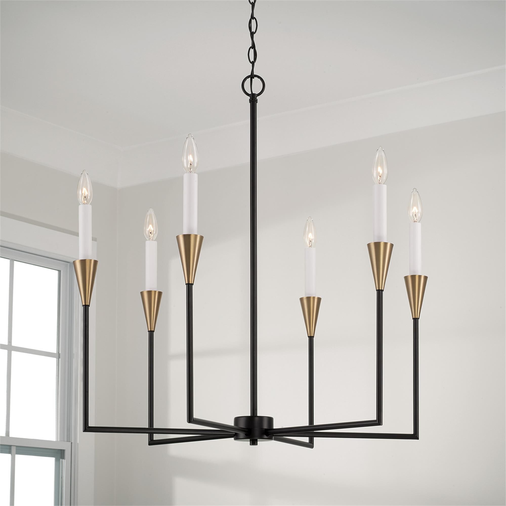 Shown in Aged Brass And Black finish