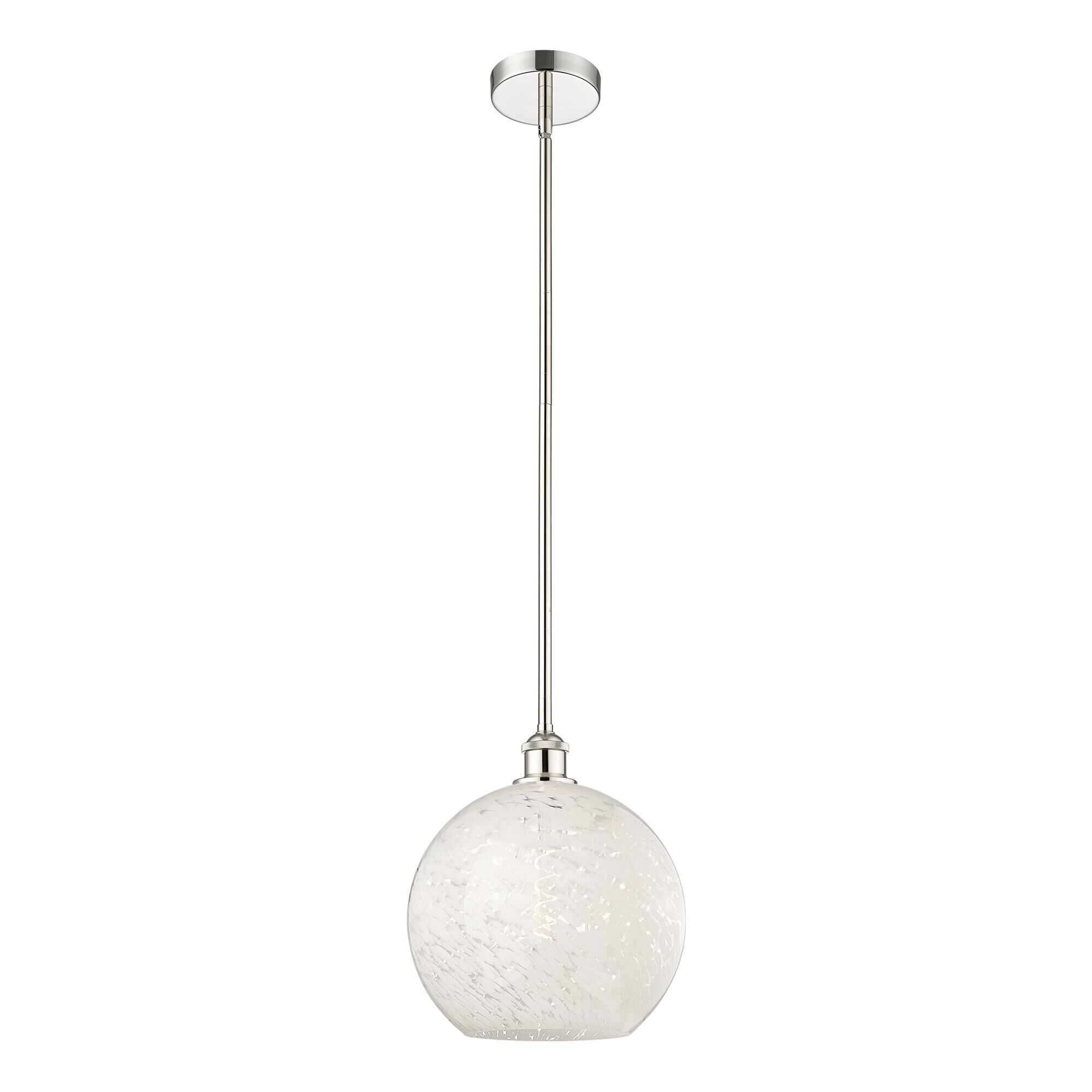 Bruno Marashlian White Mouchette 12 Inch Mini Pendant by Innovations Lighting