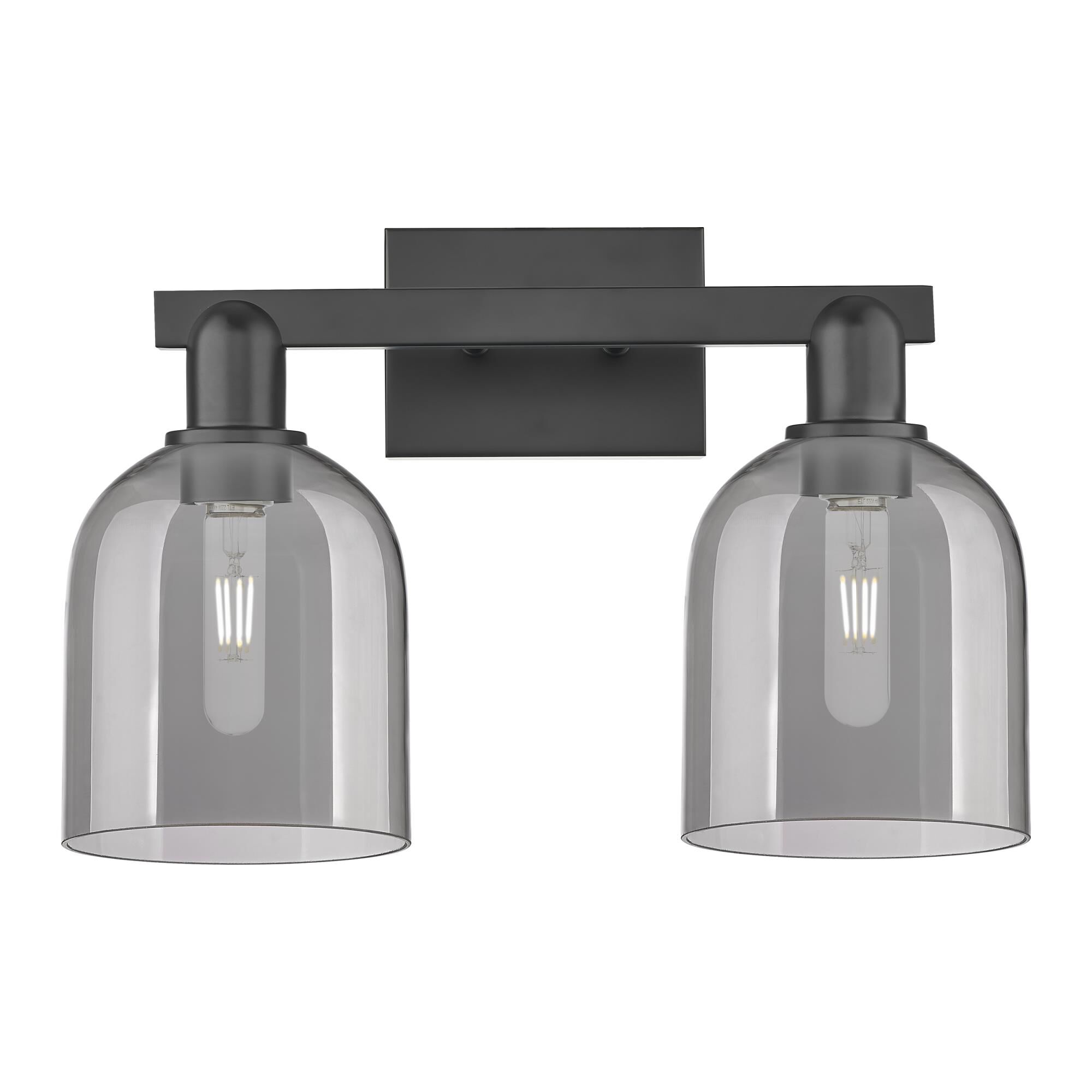 Shown in Matte Black finish and Light Smoke glass