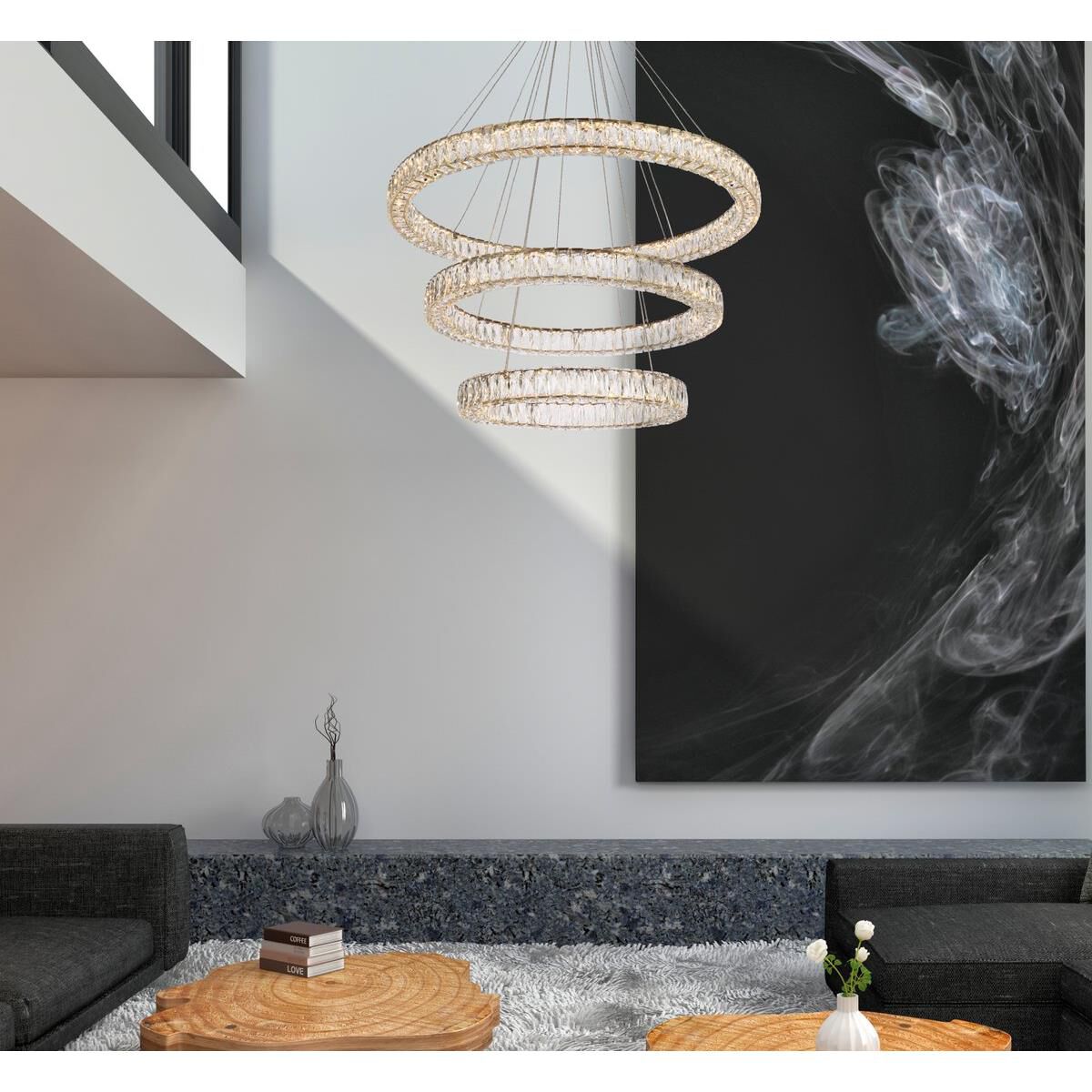 Monroe Chandelier by Elegant Lighting