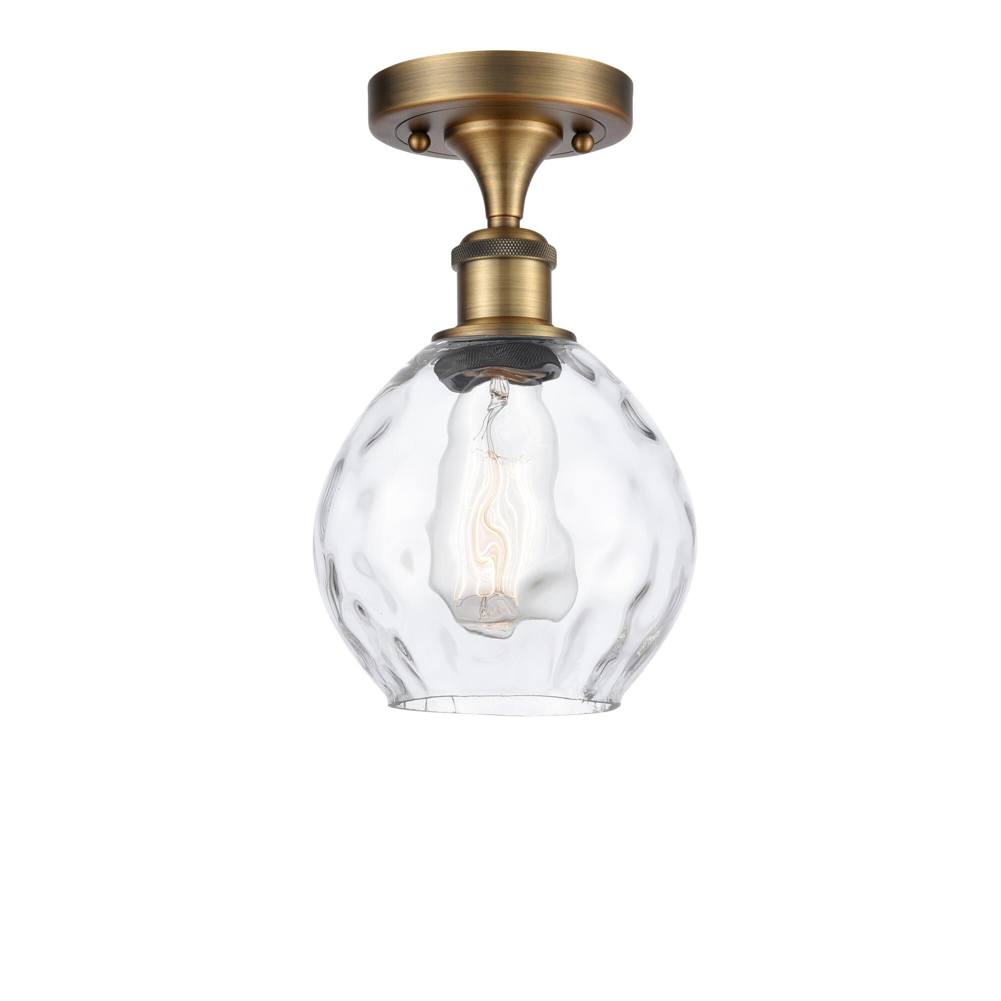 Bruno Marashlian Small Waverly 6 Inch 1 Light Semi Flush Mount by Innovations Lighting