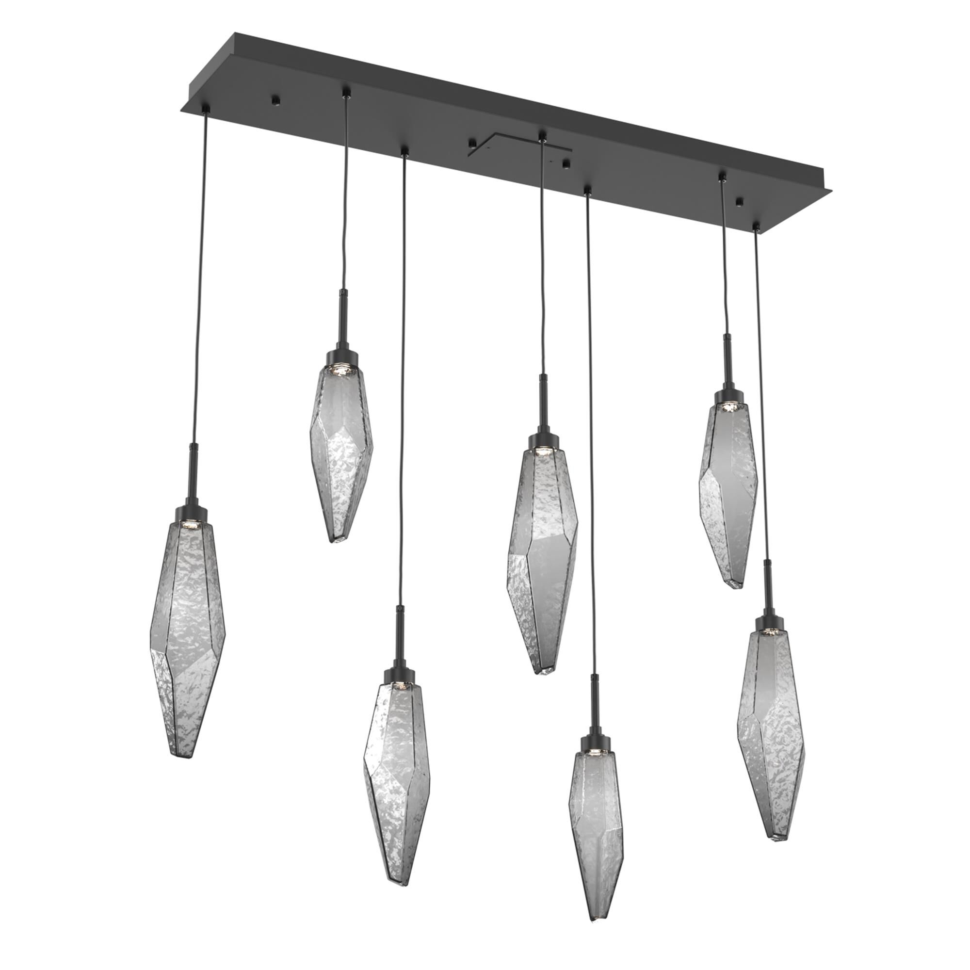 Shown in Matte Black finish and Chilled Smoke glass