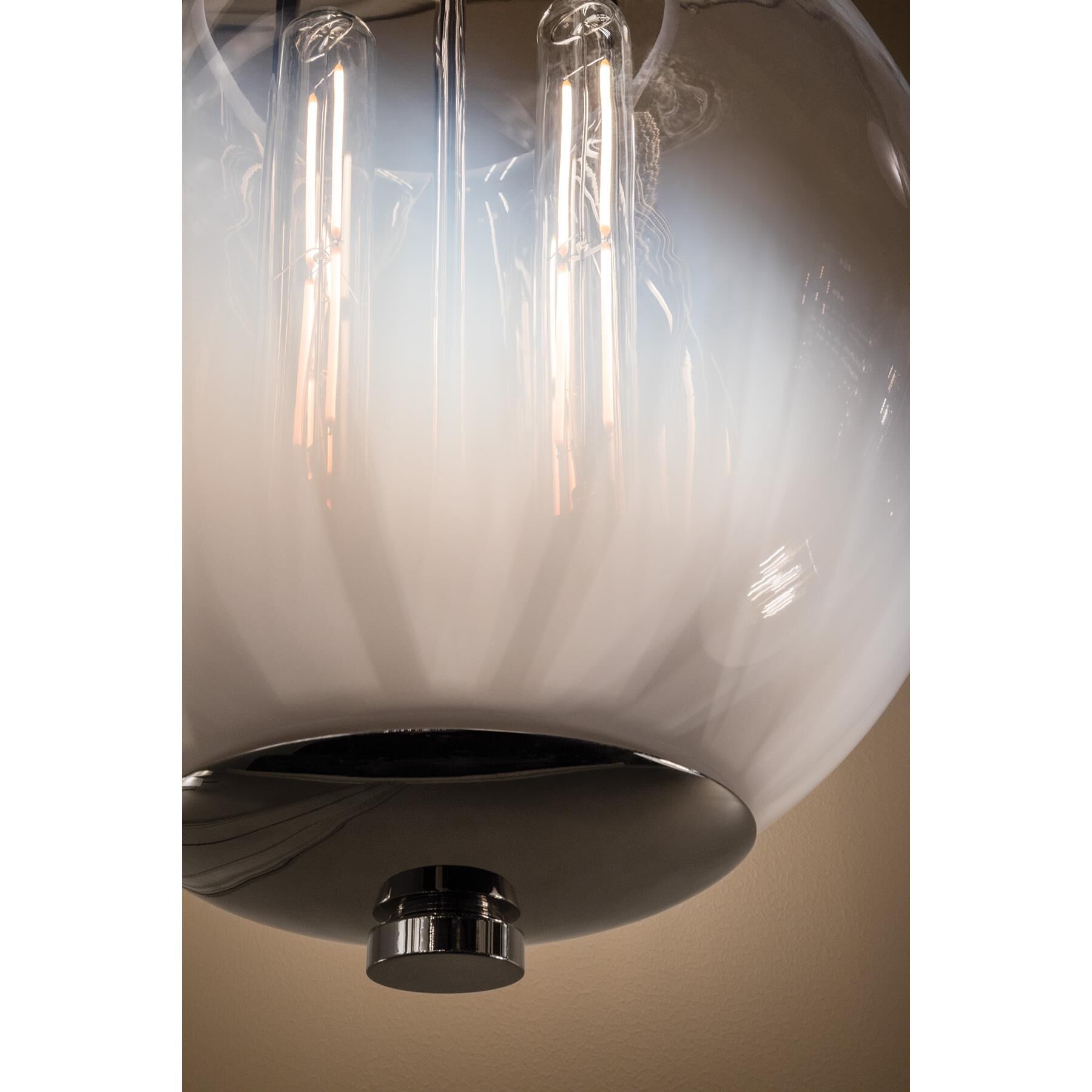 Shown in Polished Nickel finish and Misty glass