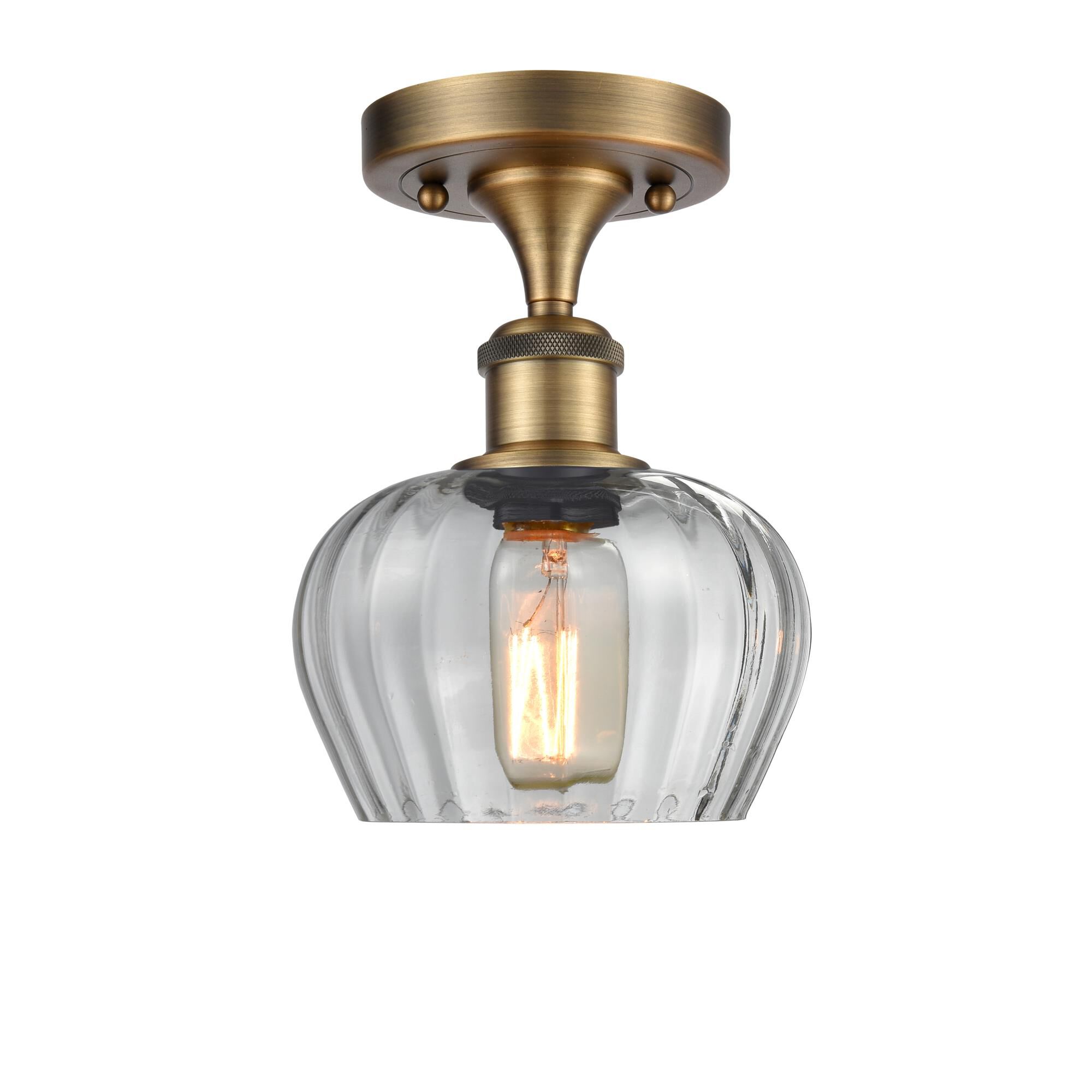 Bruno Marashlian Fenton 6 Inch 1 Light Semi Flush Mount by Innovations Lighting