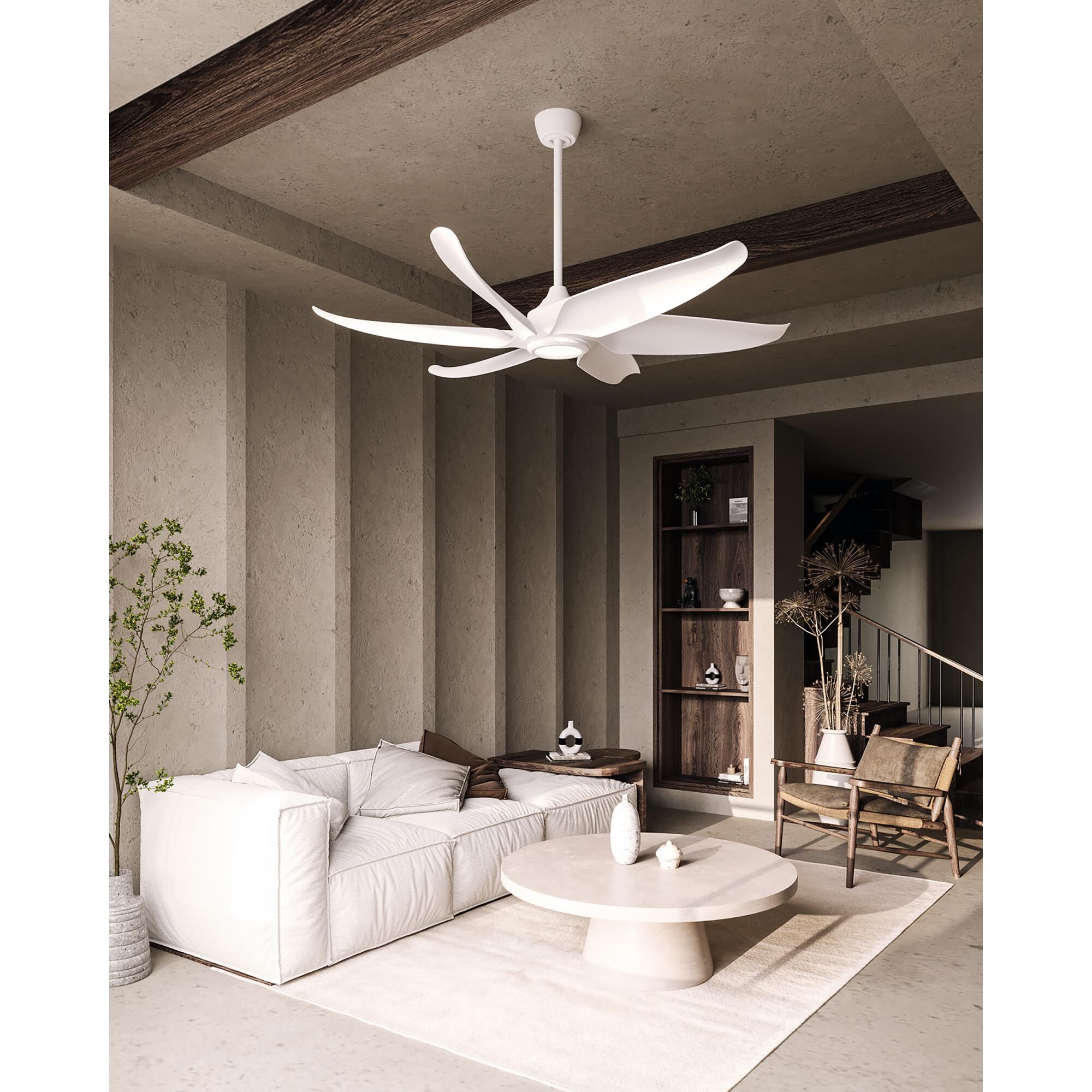 Coronado 60 Inch Ceiling Fan with Light Kit by Kuzco Lighting
