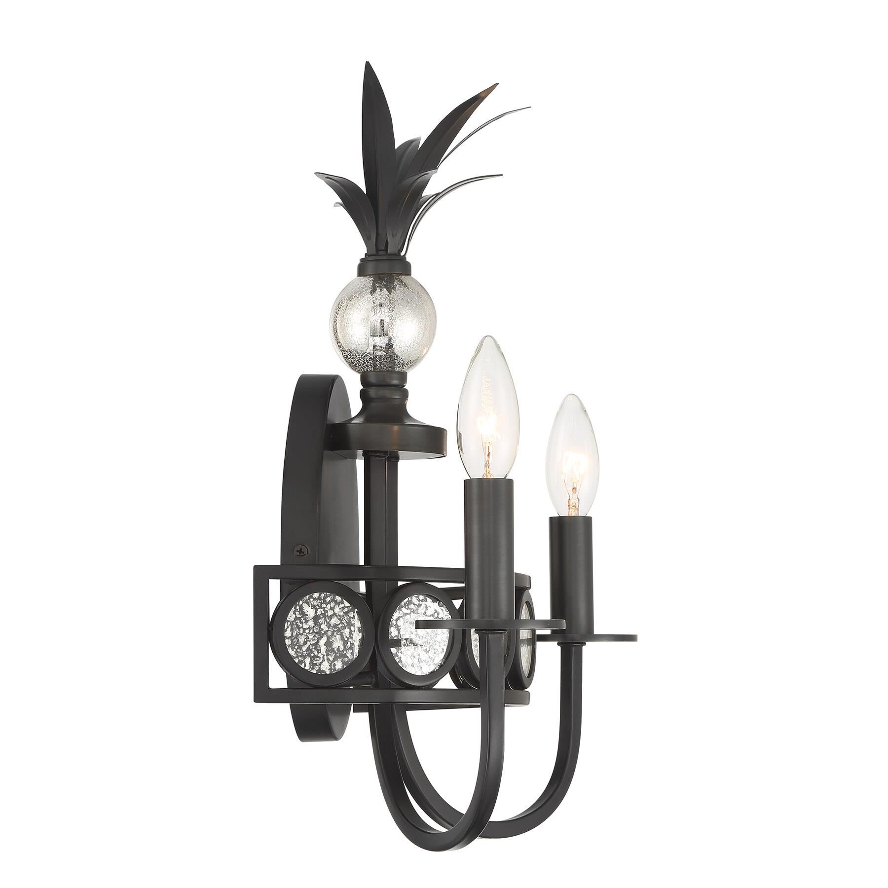 Shown in Black Tourmaline finish and Antique glass