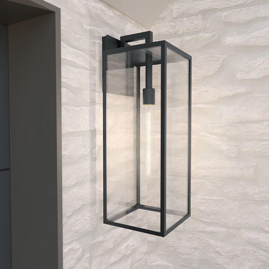 Shown in Black Textured finish and Clear glass