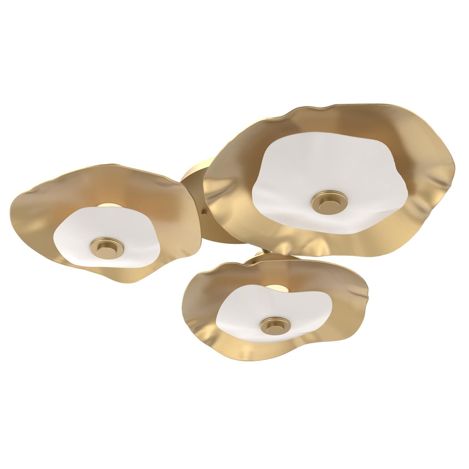 Shown in Gilded Brass finish and Salt White accent