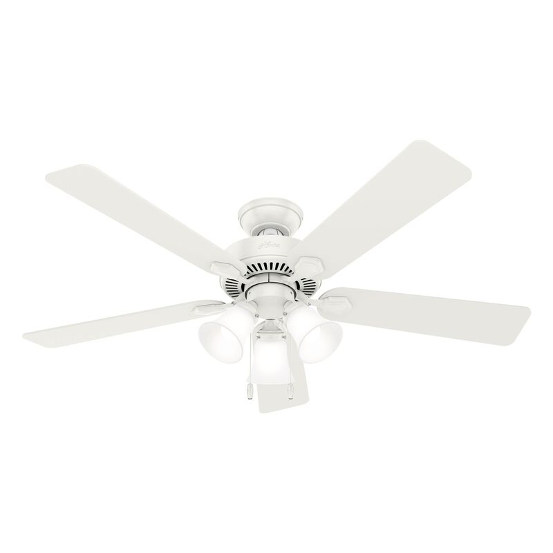 Swanson 52 Inch Ceiling Fan with Light Kit by Hunter Fan