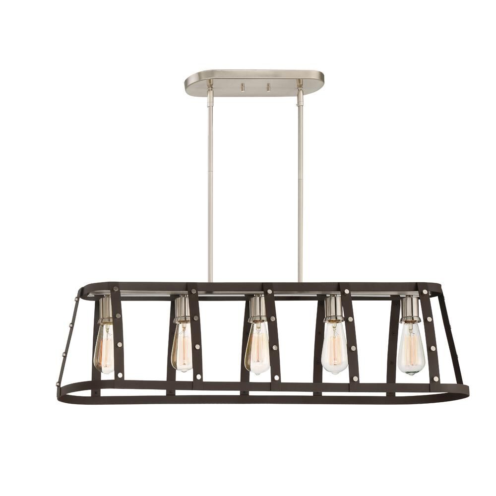 Presidio 40 Inch 5 Light Linear Suspension Light by Designers Fountain