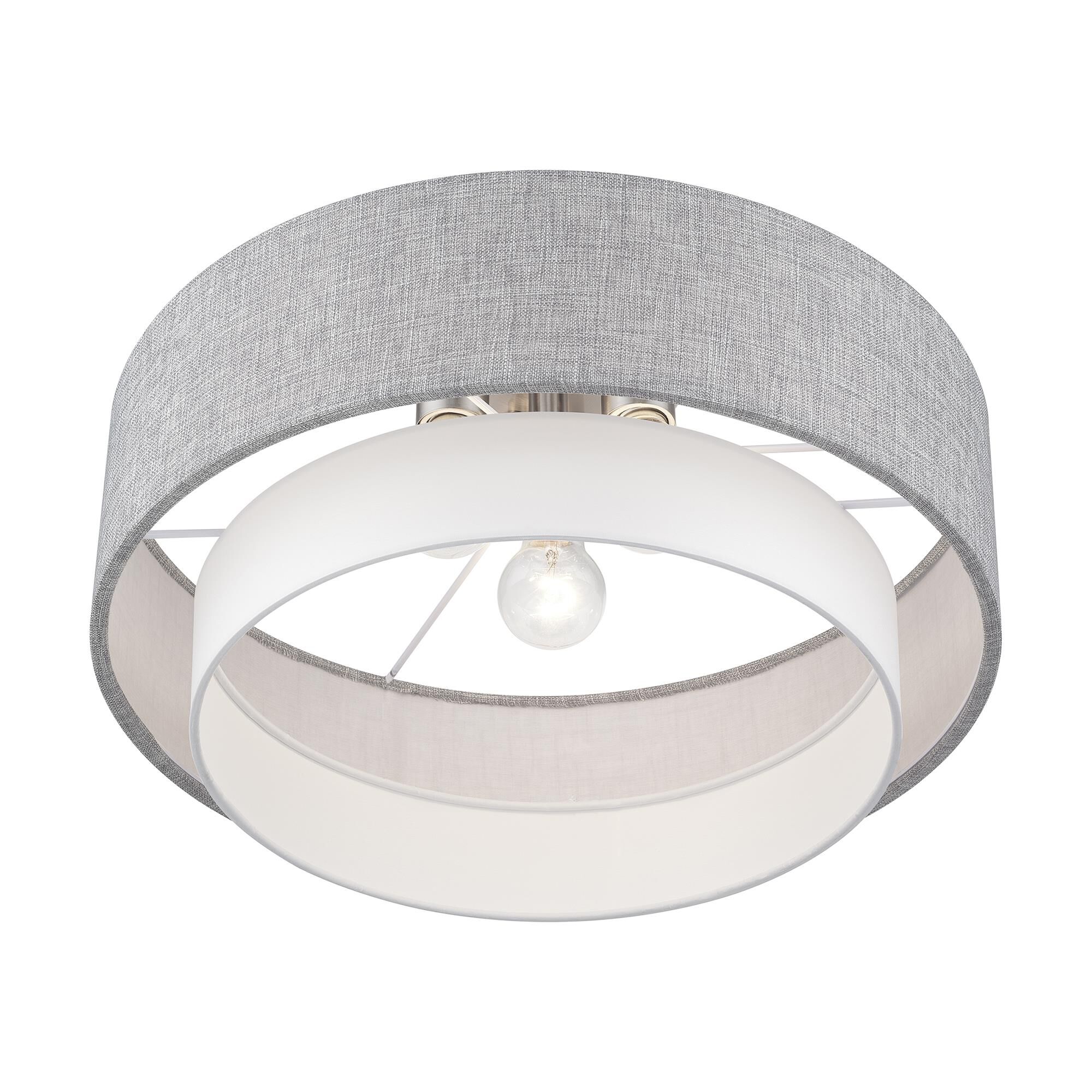 Brookmeade 18 Inch Semi Flush Mount by Livex Lighting