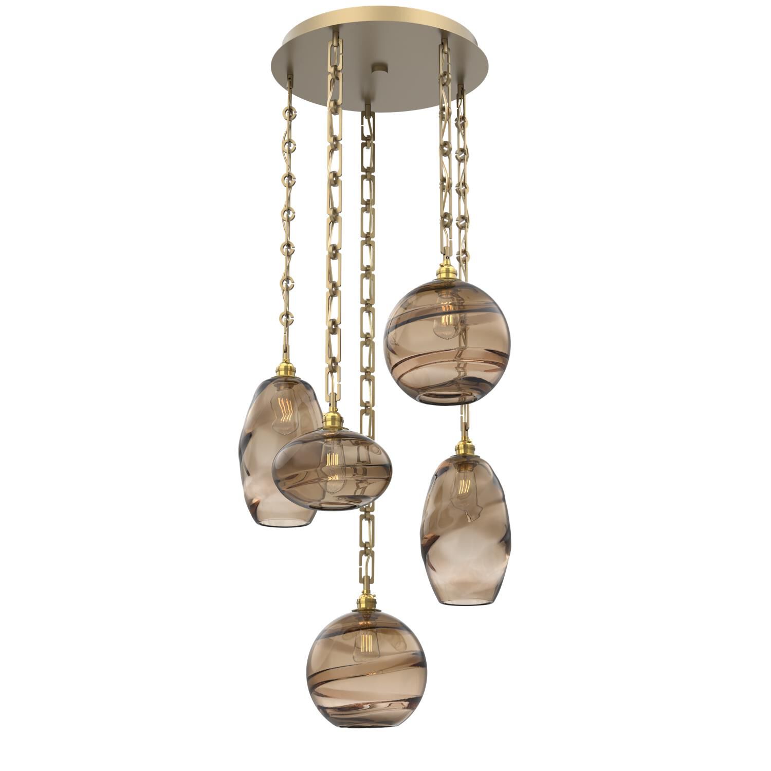 Levi Wilson Misto 23 Inch Multi Light Pendant by Hammerton Studio