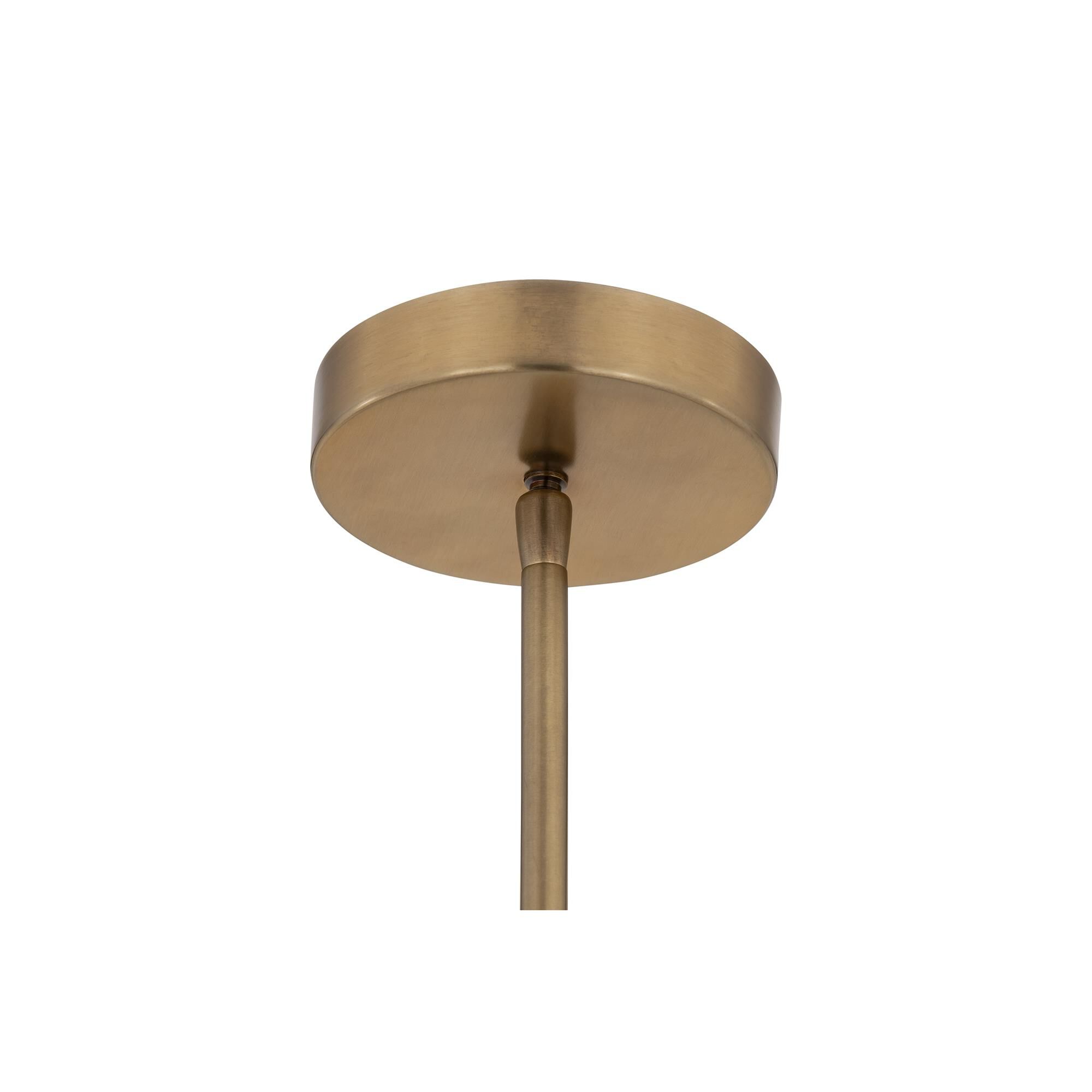 Shown in Legacy Brass finish and Opal glass