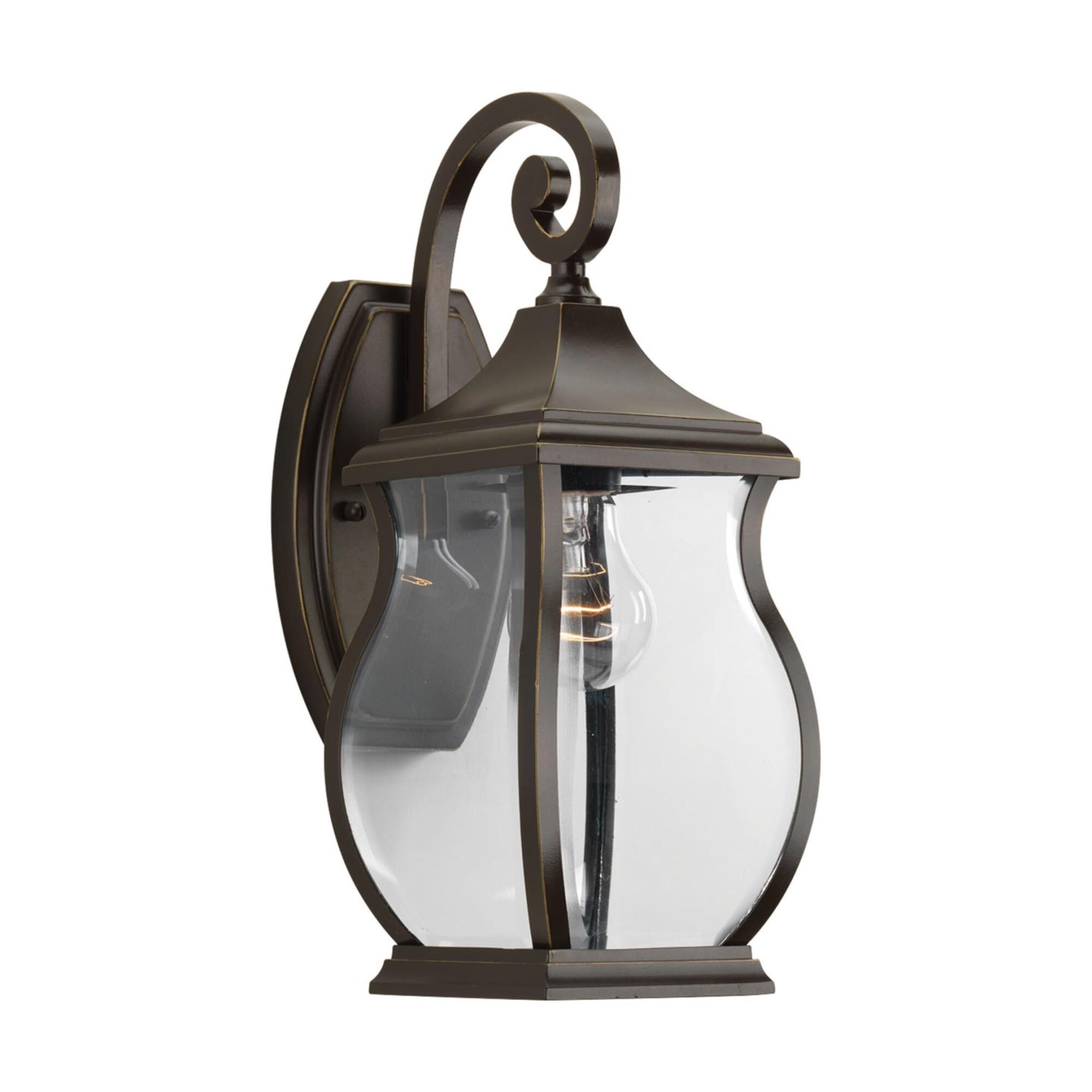 Shown in Oil Rubbed Bronze finish and Clear Beveled glass