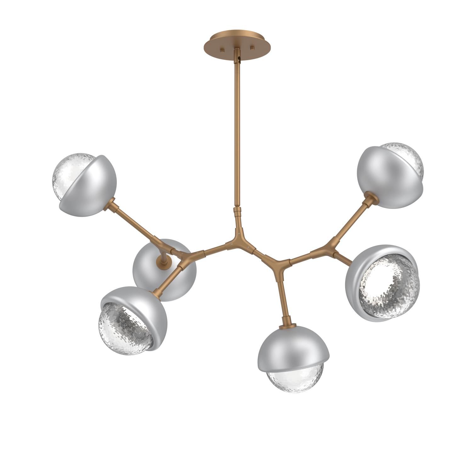 Levi Wilson Cabochon 31 Inch Linear Suspension Light by Hammerton Studio