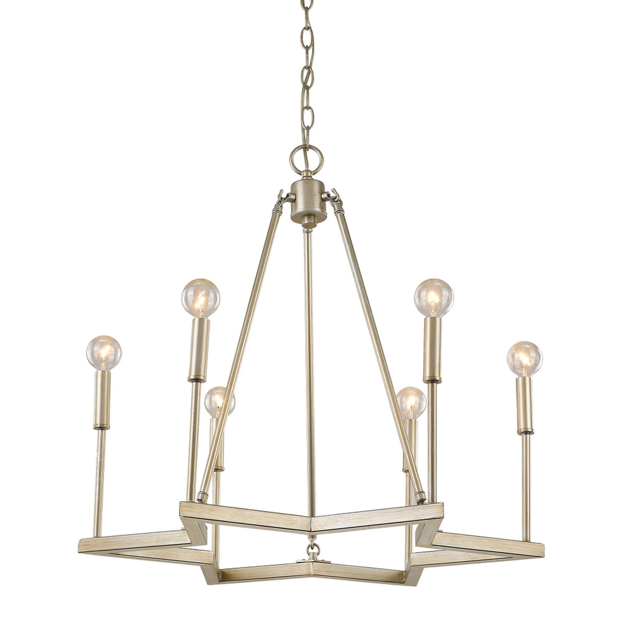 Shown in Washed Gold finish and -- glass and -- shade
