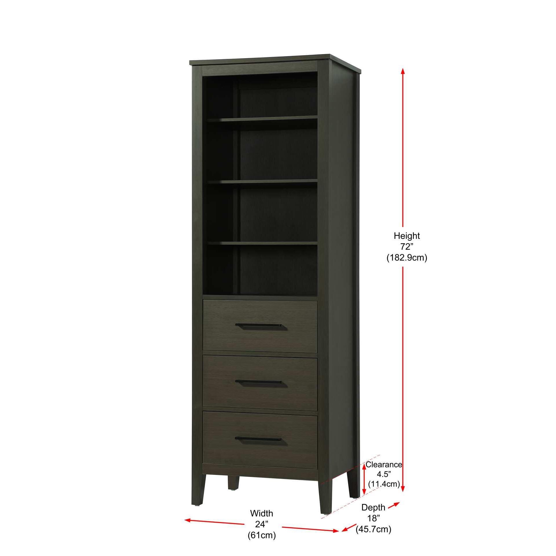 Millie 72 Inch Storage Cabinet by Elegant Decor
