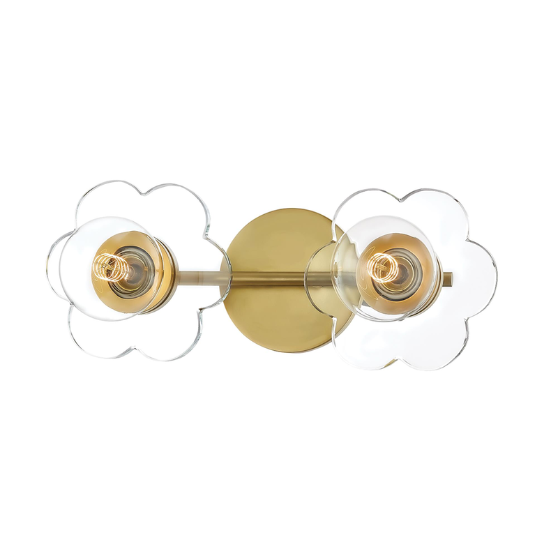 Alexa 14 Inch 2 Light Bath Vanity Light by Mitzi