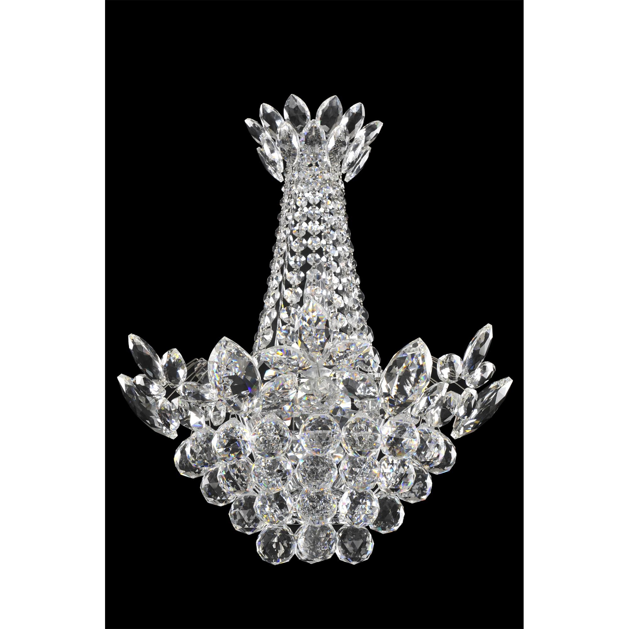 Shown in Chrome finish and Firenze Clear crystal