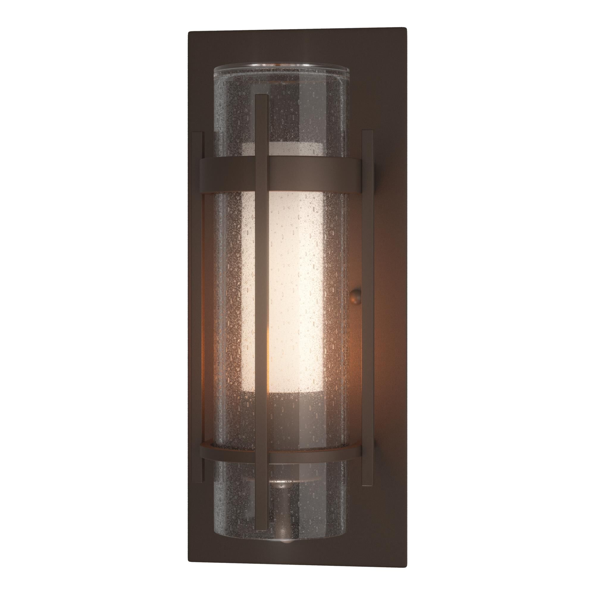 Hubbardton Forge Banded 12 Inch Tall Outdoor Wall Light