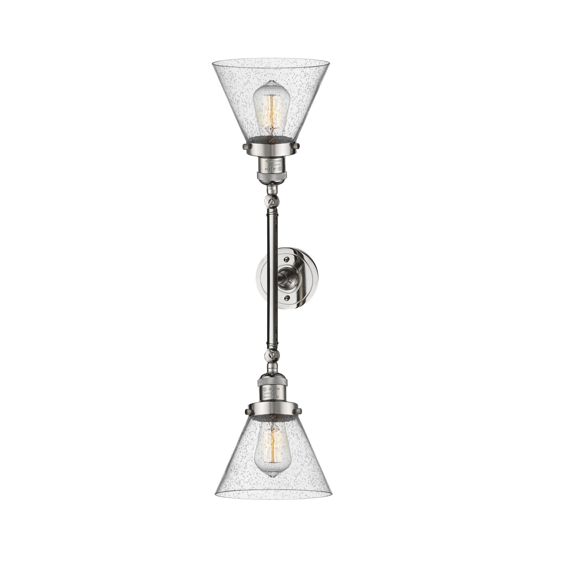 Bruno Marashlian Large Cone 18 Inch 2 Light Bath Vanity Light by Innovations Lighting