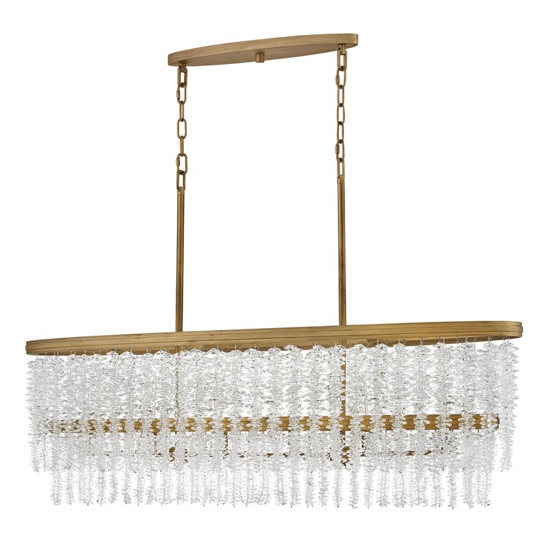 Rubina Medium Linear Chandelier by Fredrick Ramond