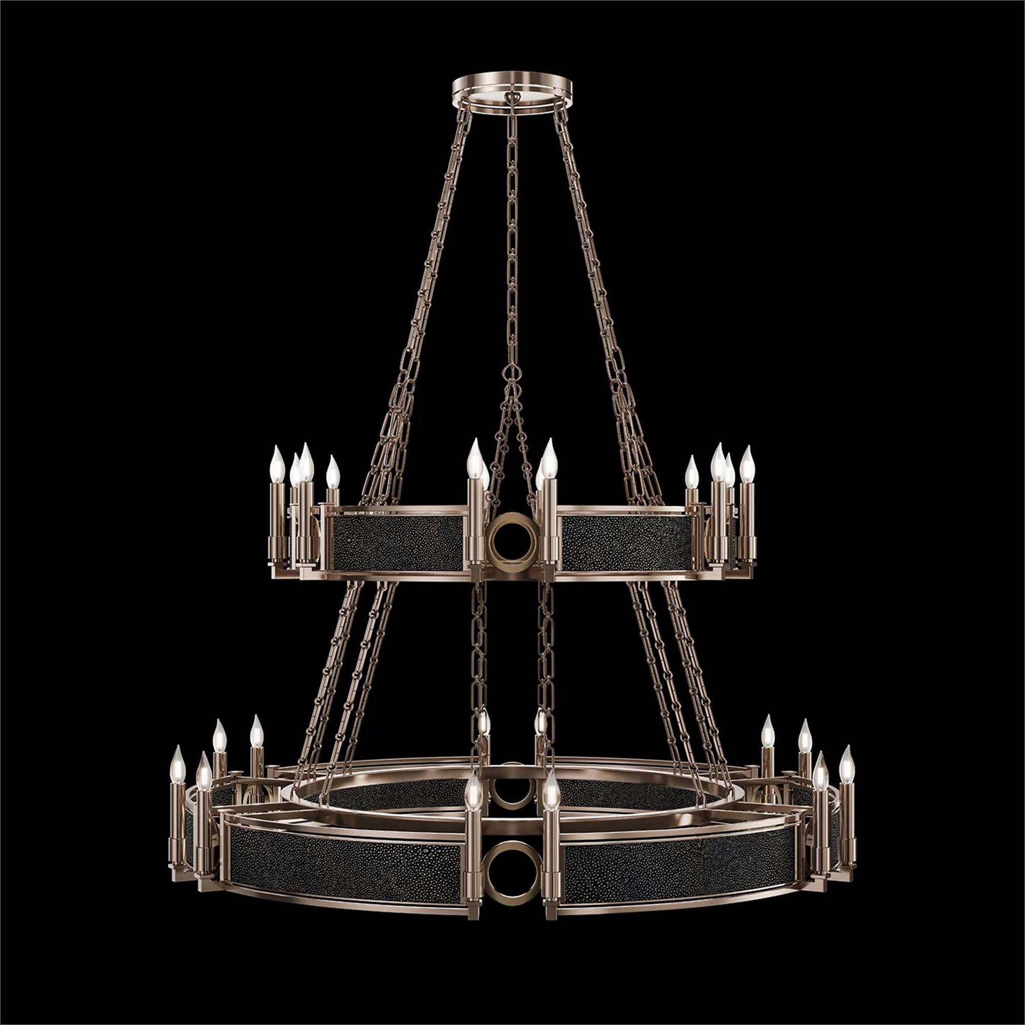 Shown in Champagne and Brass  finish and Black Knight accent