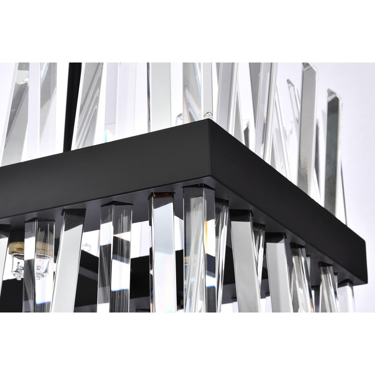 Shown in Black finish and Royal Cut Clear crystal