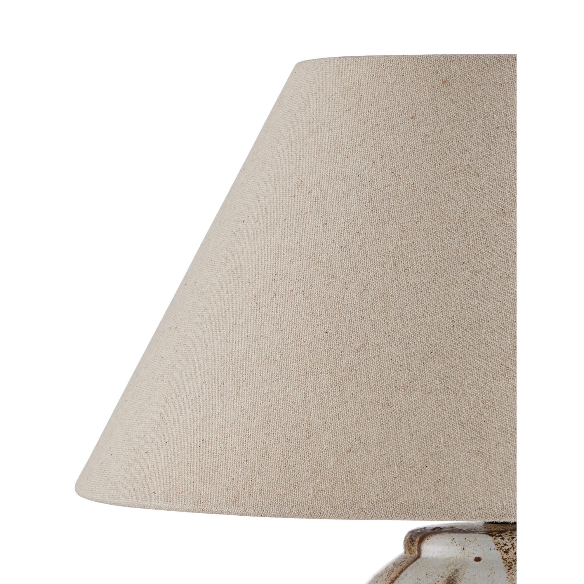 Shown in Beige, Off-White finish and Natural Linen shade