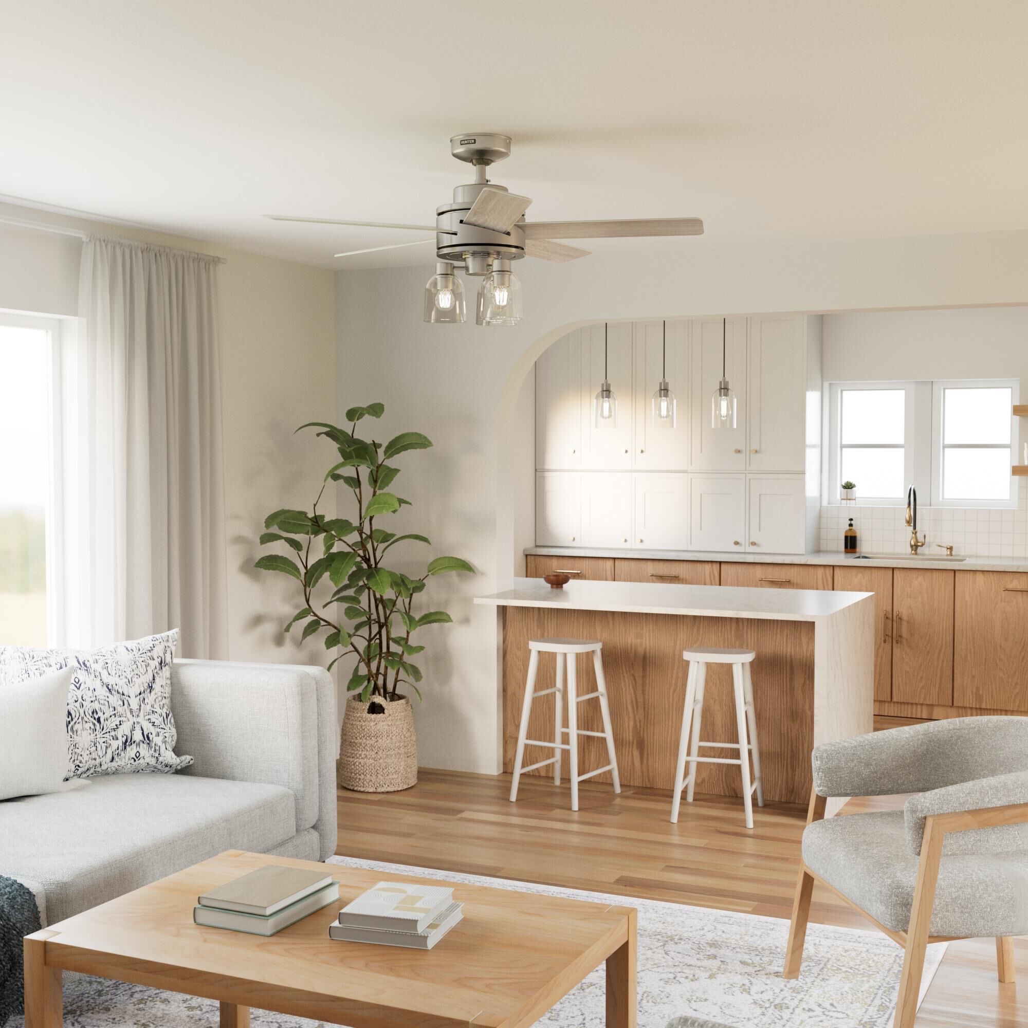 Shown in Brushed Nickel finish