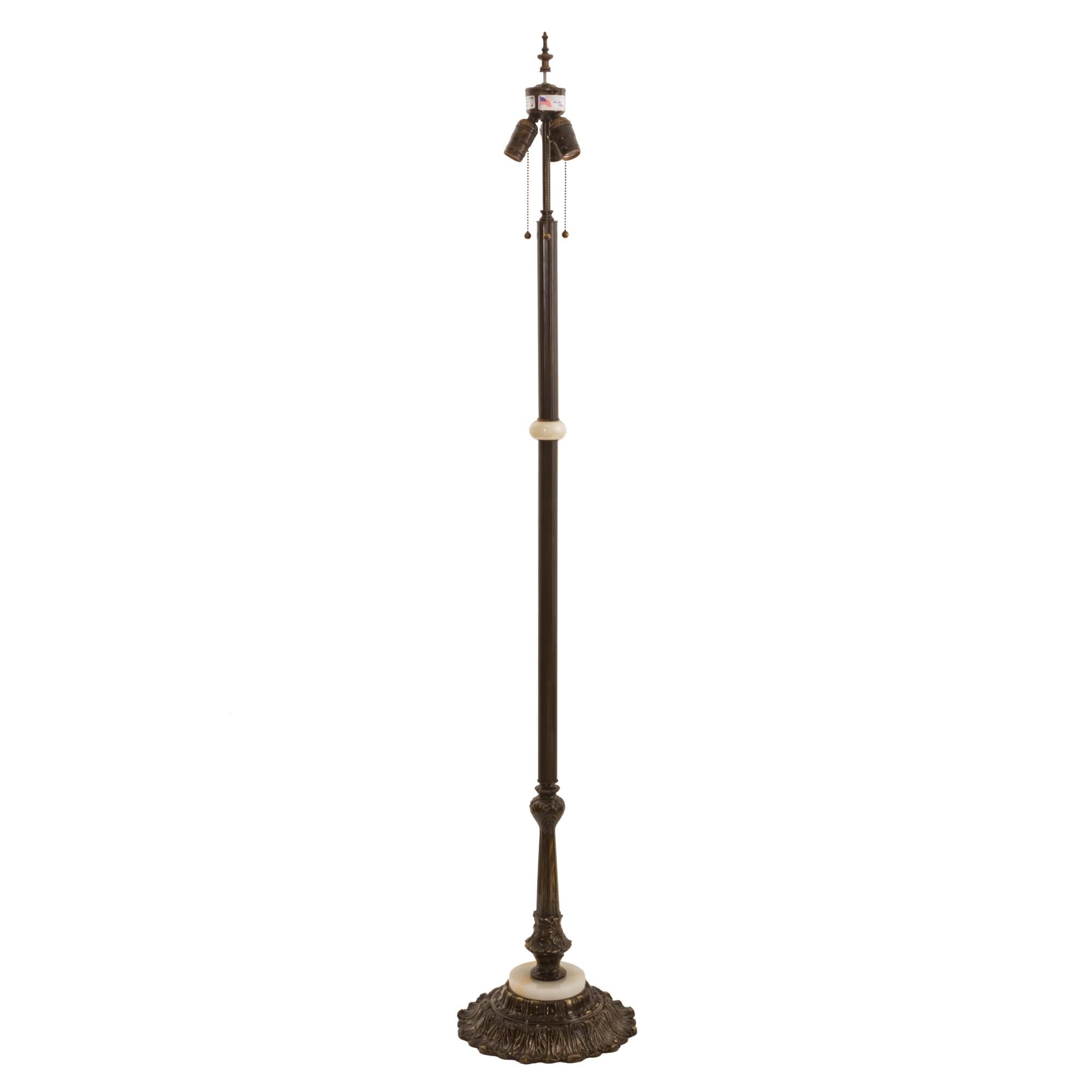 Antique Brass Gloss 62 Inch Floor Lamp by Meyda Lighting