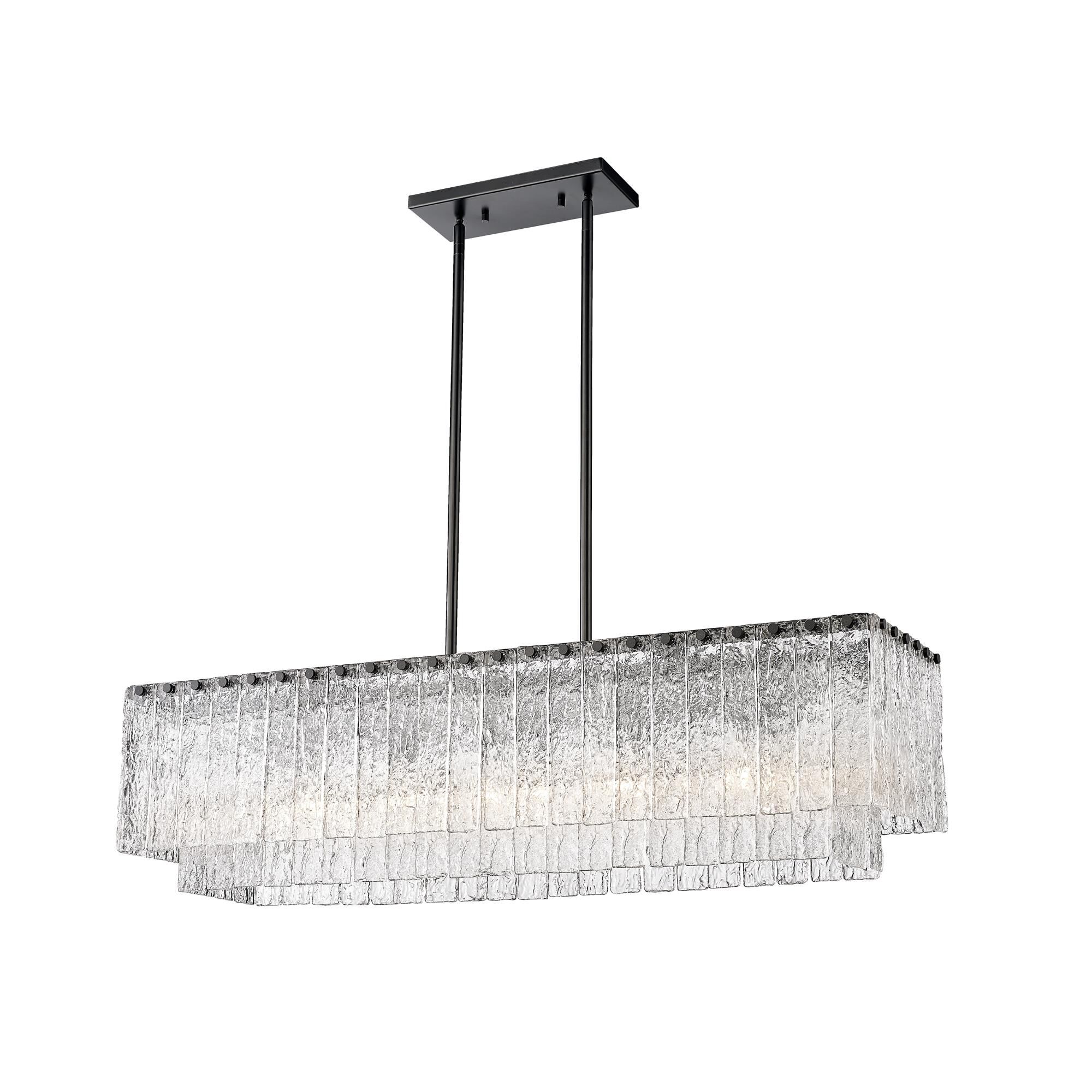 Glacier 42 Inch 5 Light Linear Suspension Light by Z-Lite