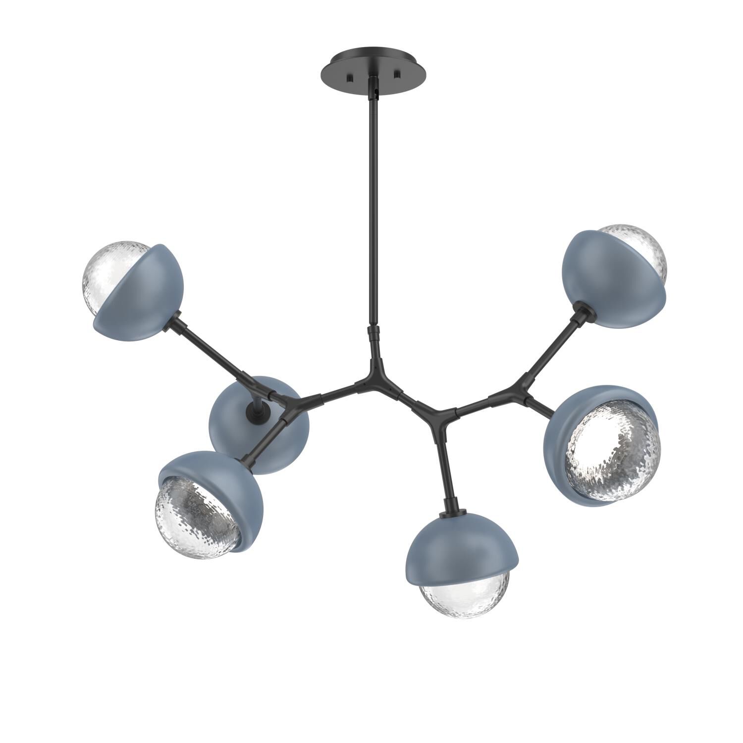 Levi Wilson Cabochon 31 Inch Linear Suspension Light by Hammerton Studio