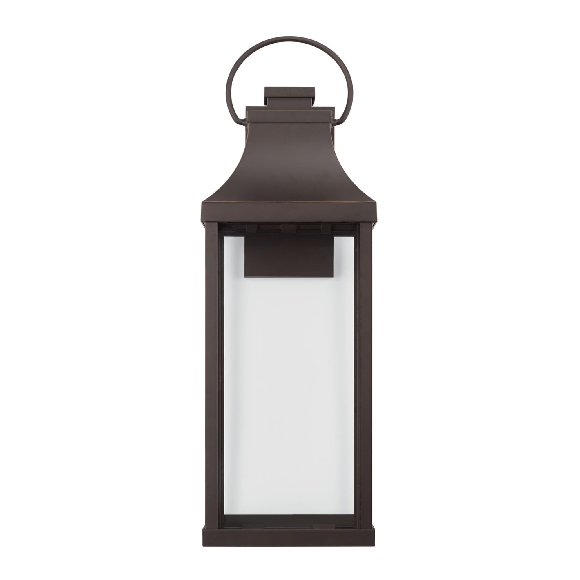 Shown in Oiled Bronze finish and Clear glass
