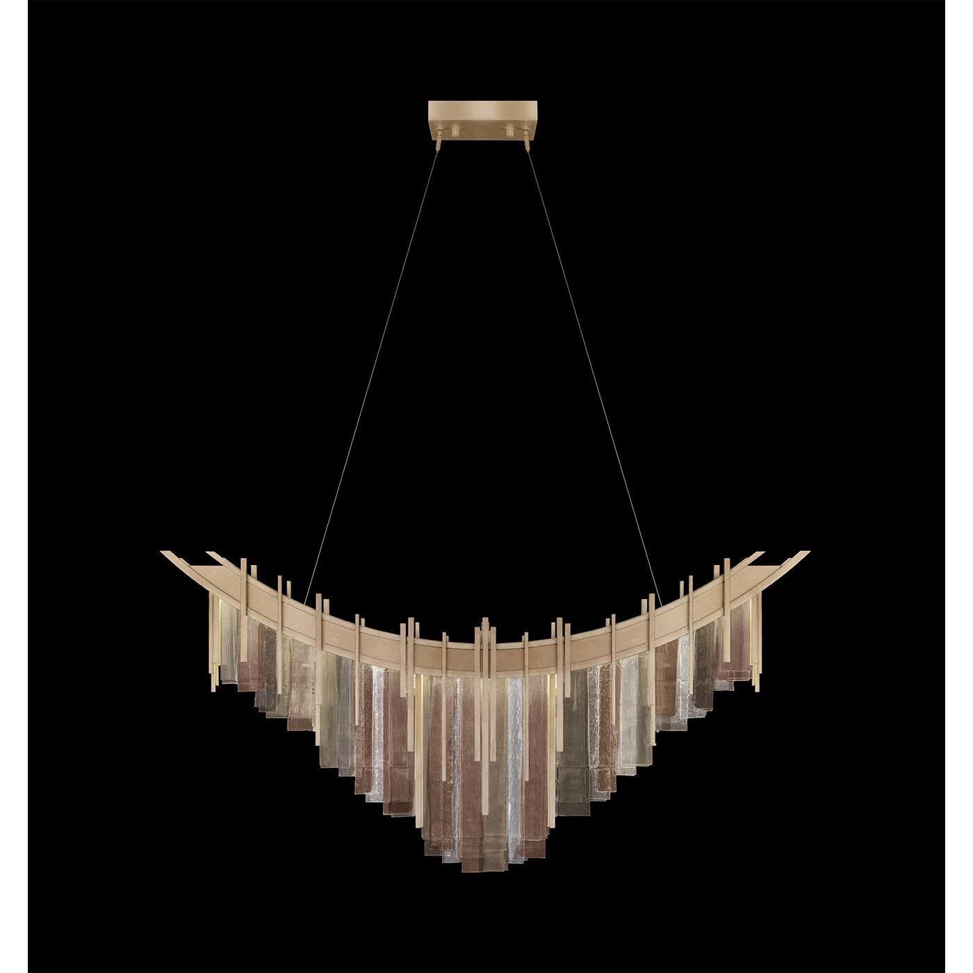 Arpeggio 45 Inch Linear Suspension Light by Fine Art Handcrafted Lighting