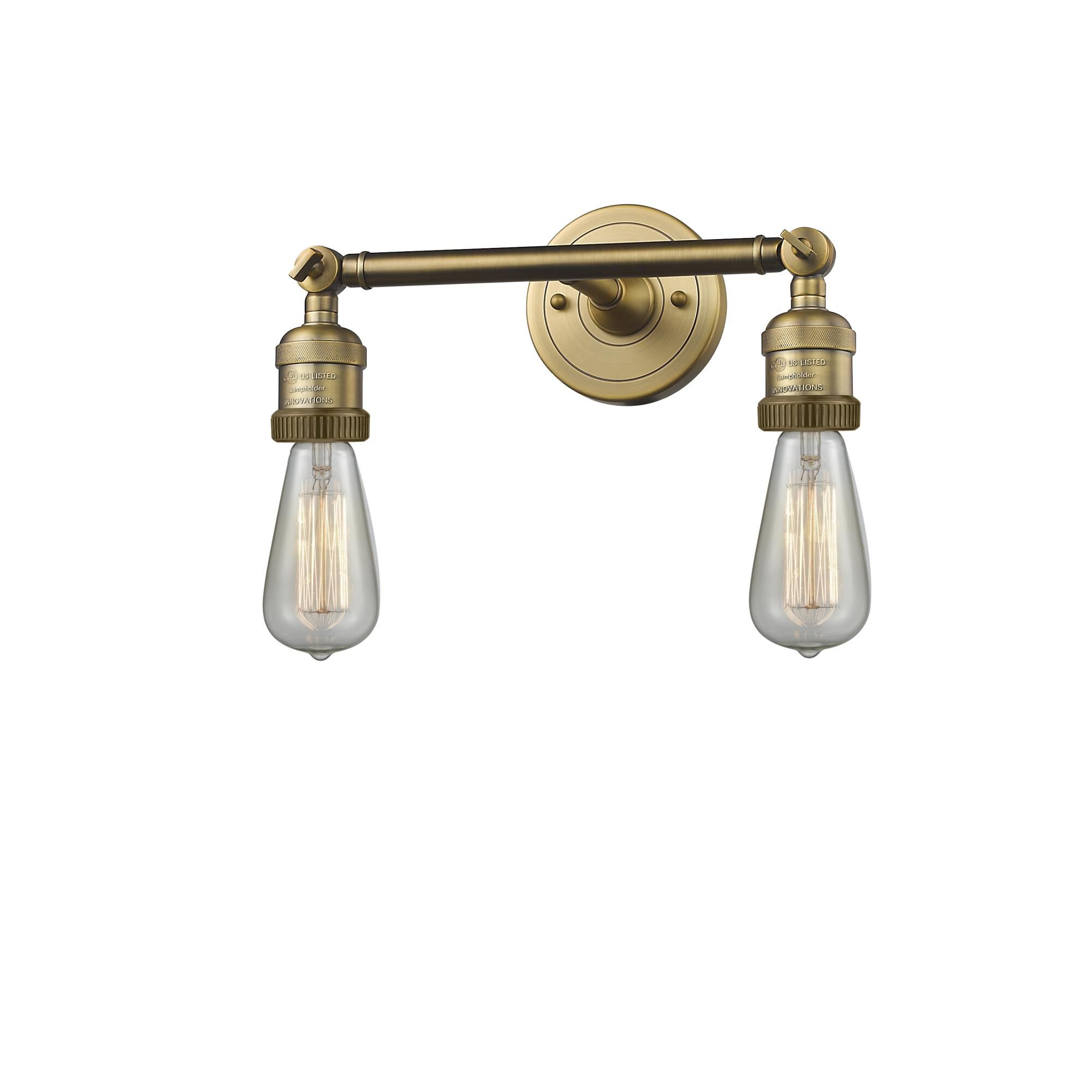 Bruno Marashlian Bare Bulb 11 Inch 2 Light Bath Vanity Light by Innovations Lighting
