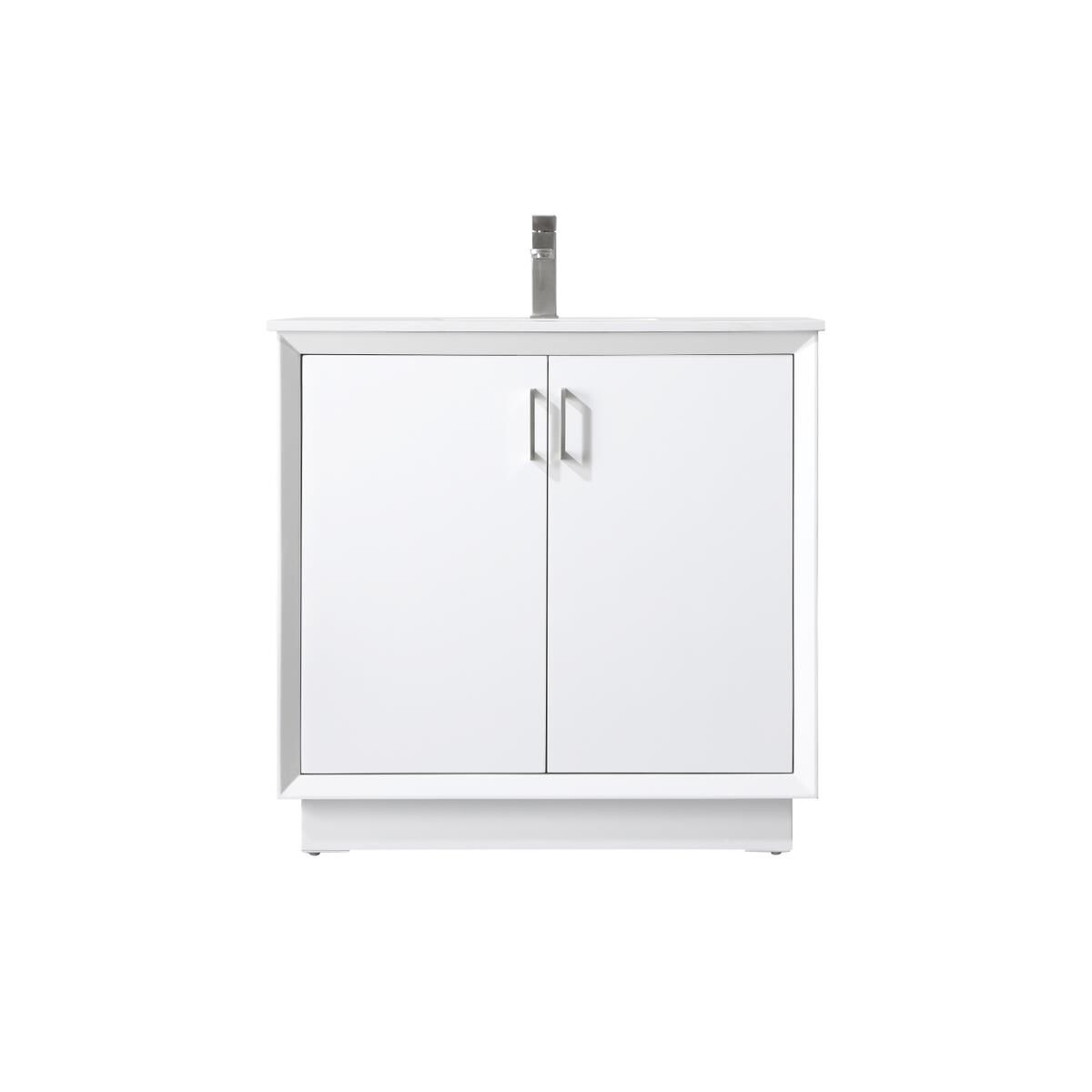 Shown in White finish