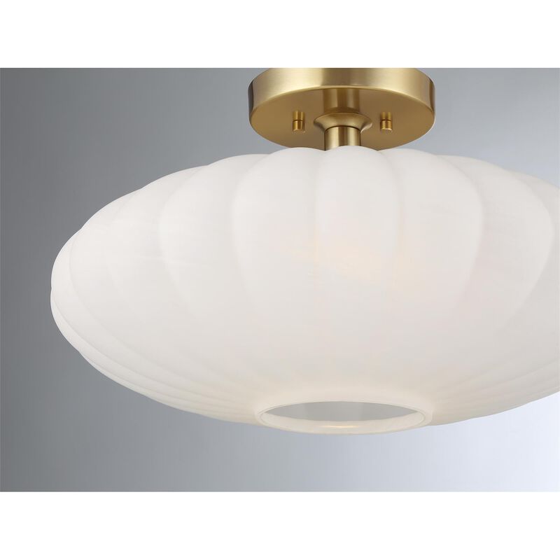 18 Inch Semi Flush Mount by Meridian Lighting